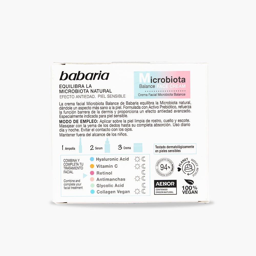 BABARIA MICROBIOTA balance facial cream 50 ml