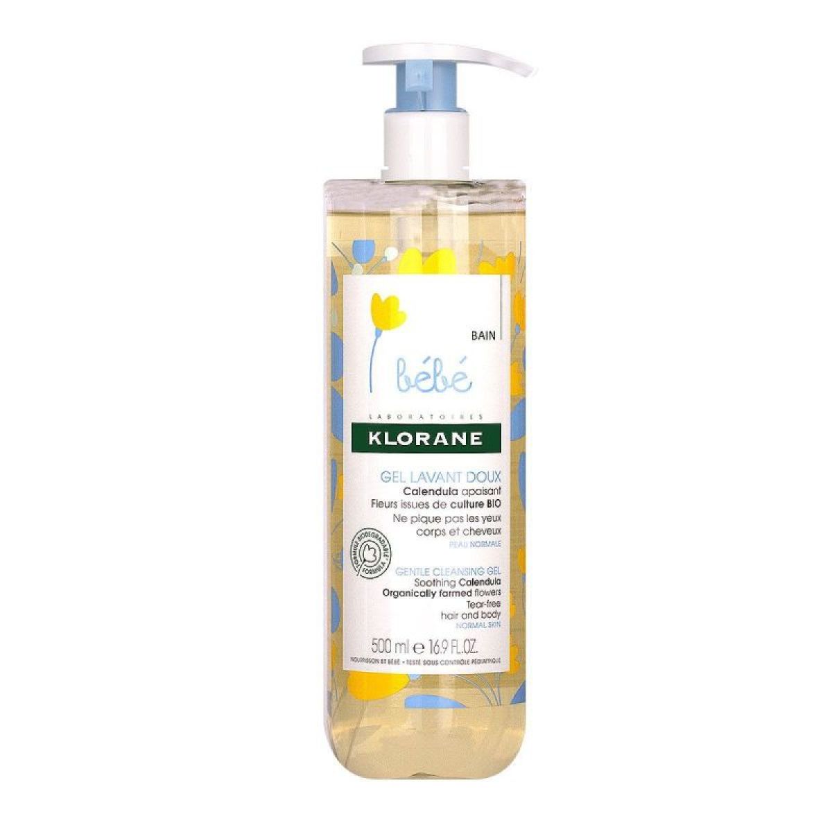 KLORANE BÉBÉ gel detergente delicato corpo e capelli 500 ml