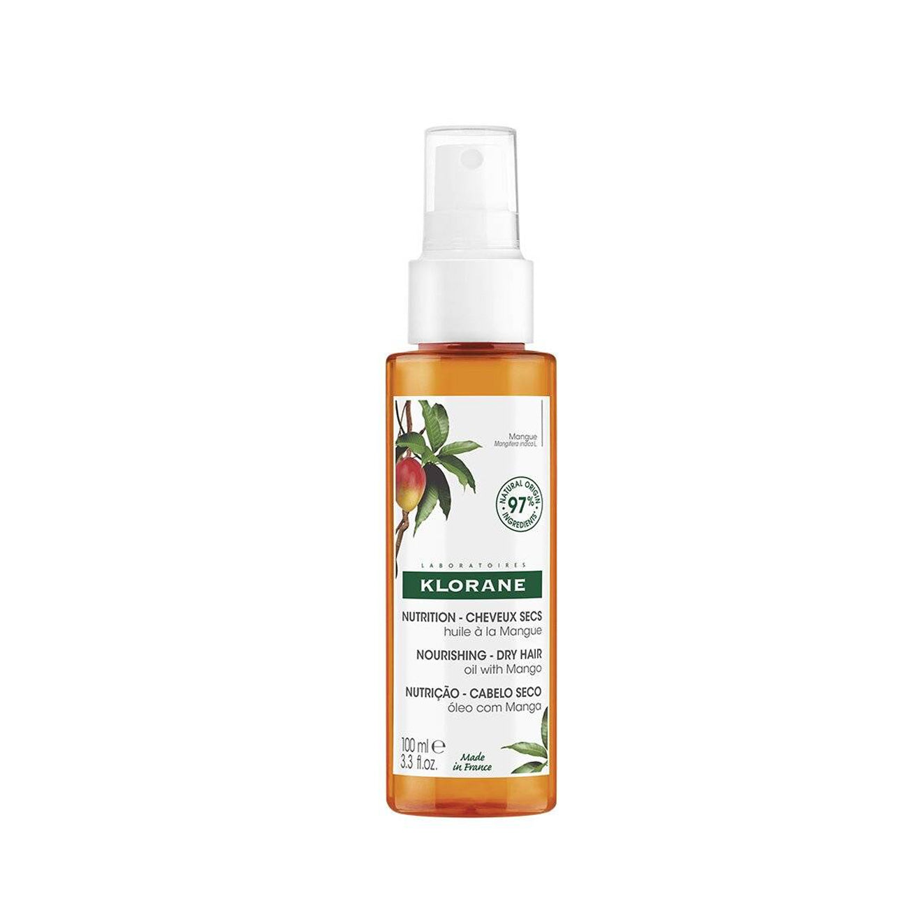 KLORANE AL MANGO nutrition oil for dry hair 100 ml
