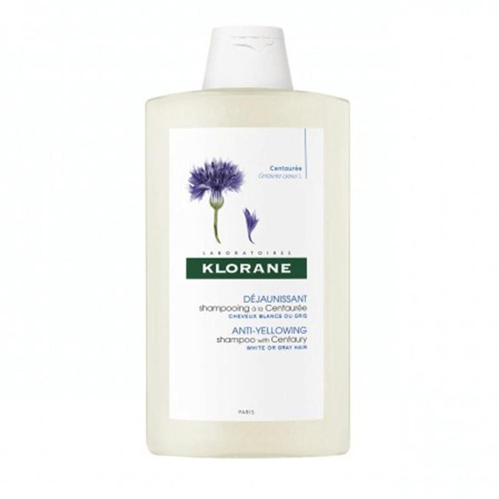KLORANE ALLA CENTAUREA BIO shampoo anti-ingiallimento per capelli grigi e biondi 400 ml