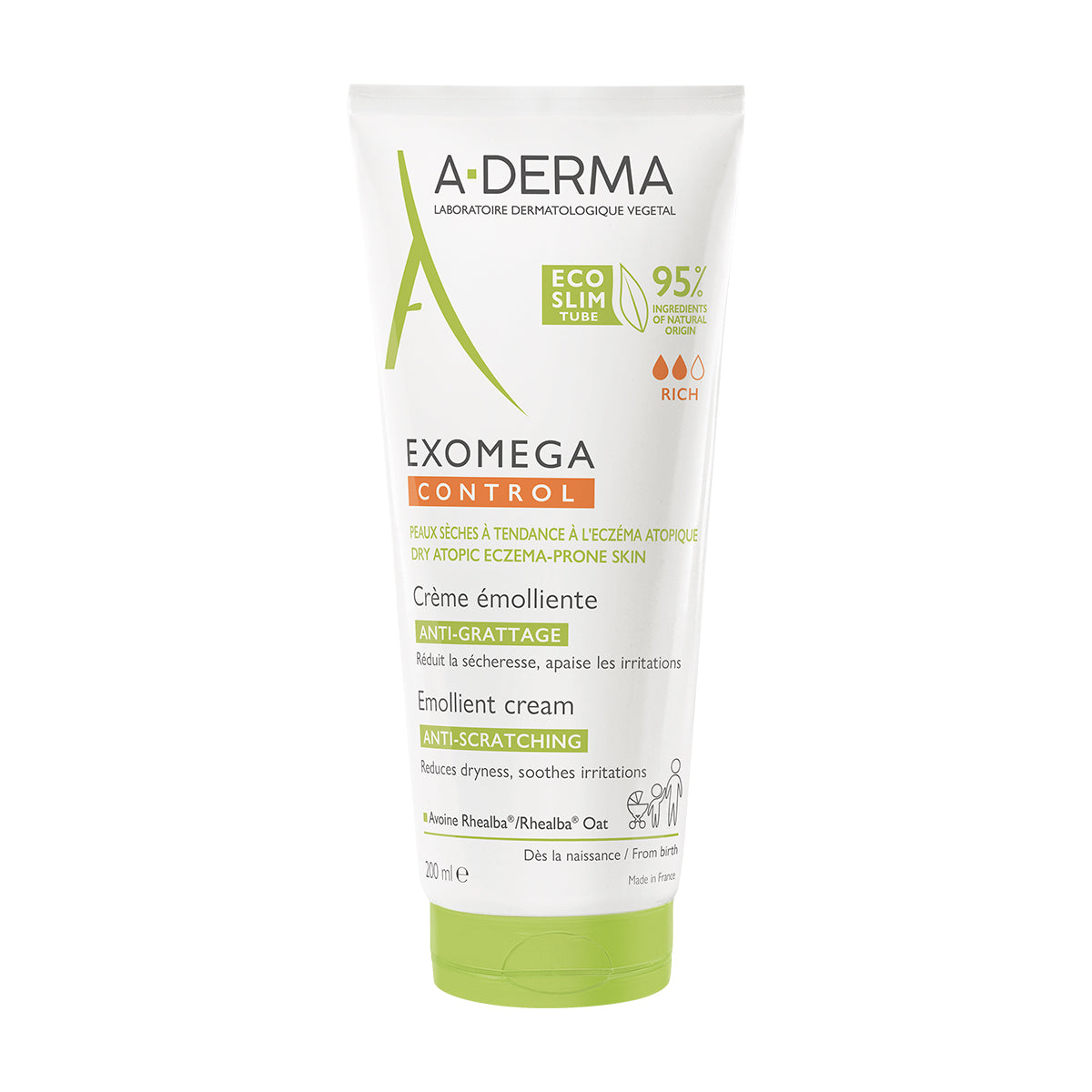 A-DERMA EXOMEGA CONTROL emollient cream 200 ml