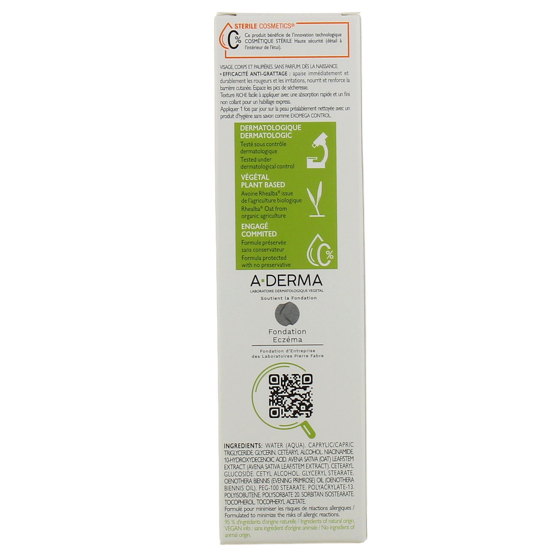 A-DERMA EXOMEGA ALLERGO emollient balm 40 ml