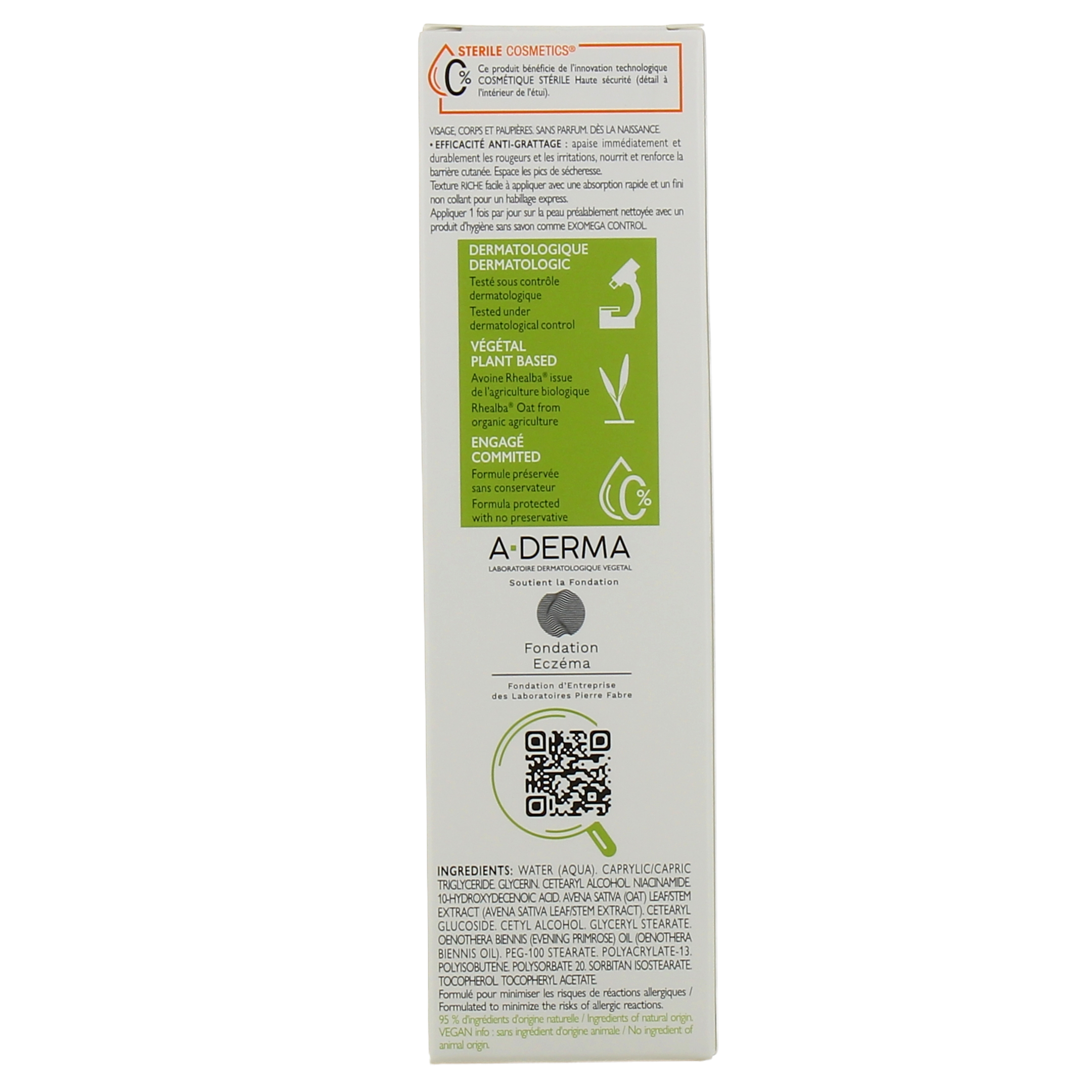 A-DERMA EXOMEGA ALLERGO emollient balm 40 ml