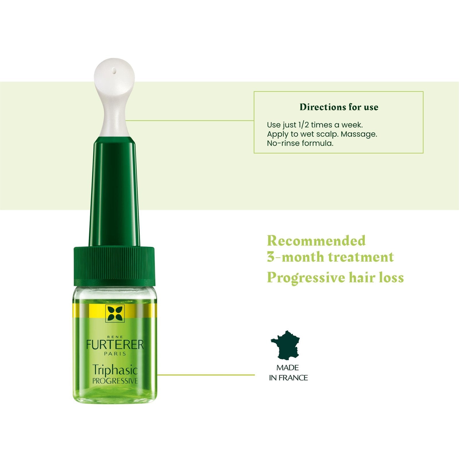 RENE FURTERER TRIPHASIC PROGRESSIVE traitement anti-chute de cheveux 8 x 5,5 ml