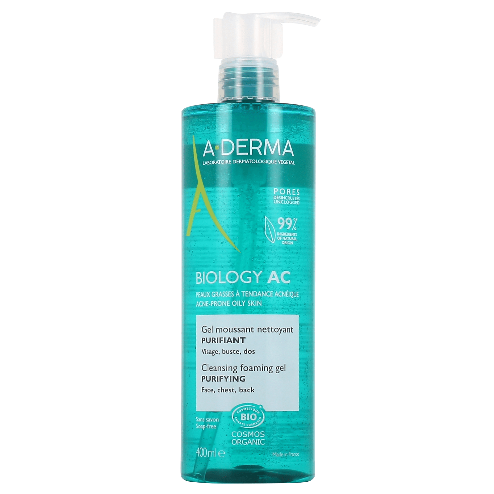 A-DERMA BIOLOGY AC cleansing gel 400 ml