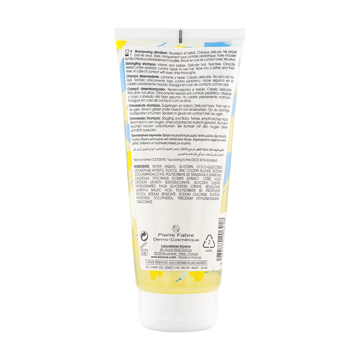 KLORANE BÉBÉ calming detangling shampoo 200 ml