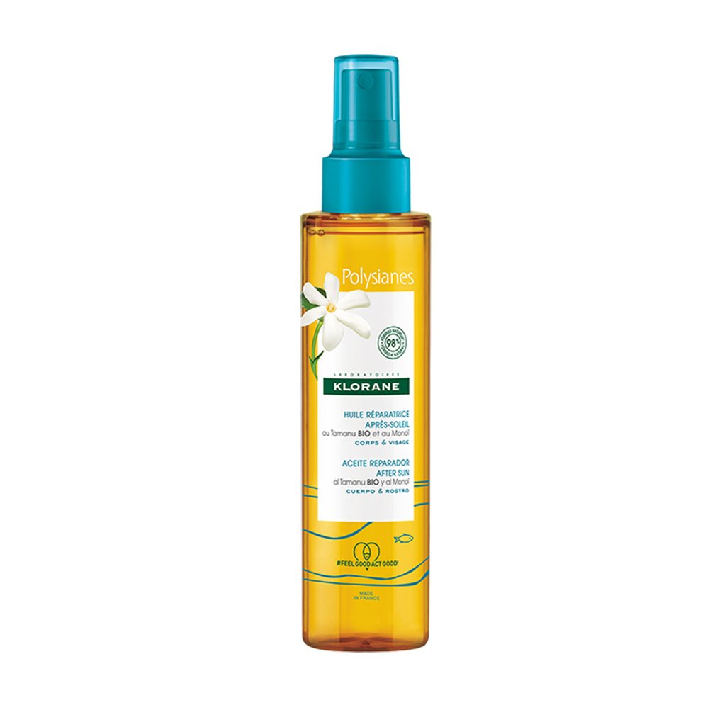 KLORANE POLYSIANES MONOÏ Y TAMANU BIO repair oil after sun 150 ml