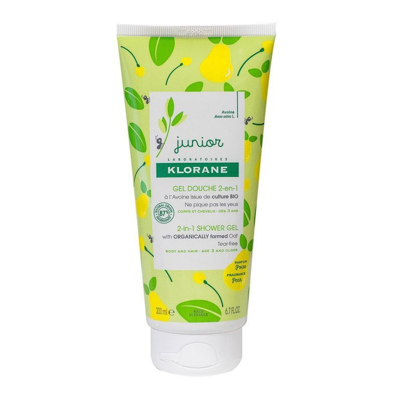 KLORANE JUNIOR bagno-doccia capelli e corpo #pera 200 ml
