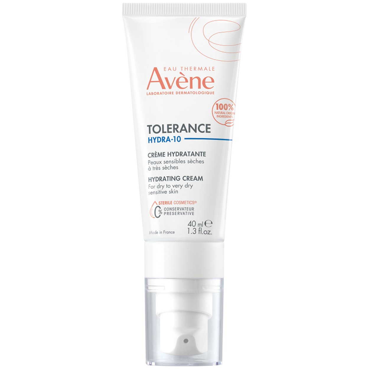 AVÈNE TOLERANCE HYDRA-10 crème hydratante 100% naturelle 40 ml