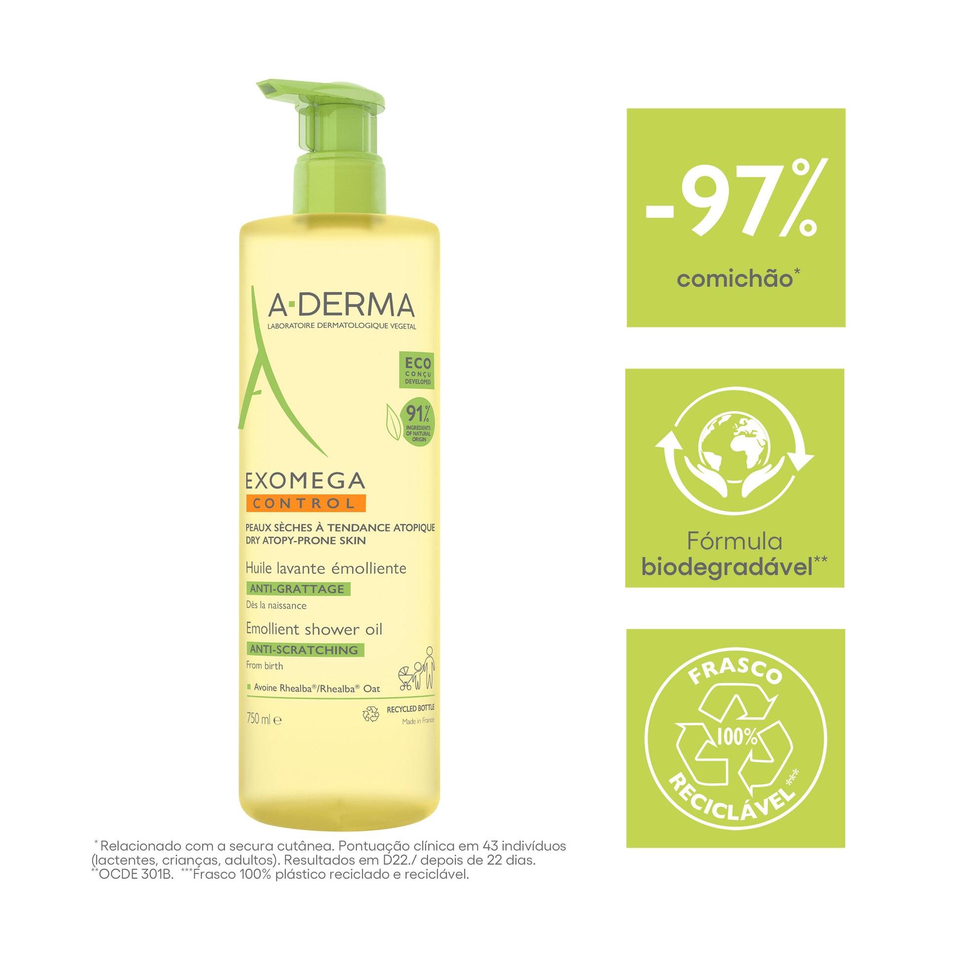 A-DERMA EXOMEGA CONTROL eco-refill oil 500 ml