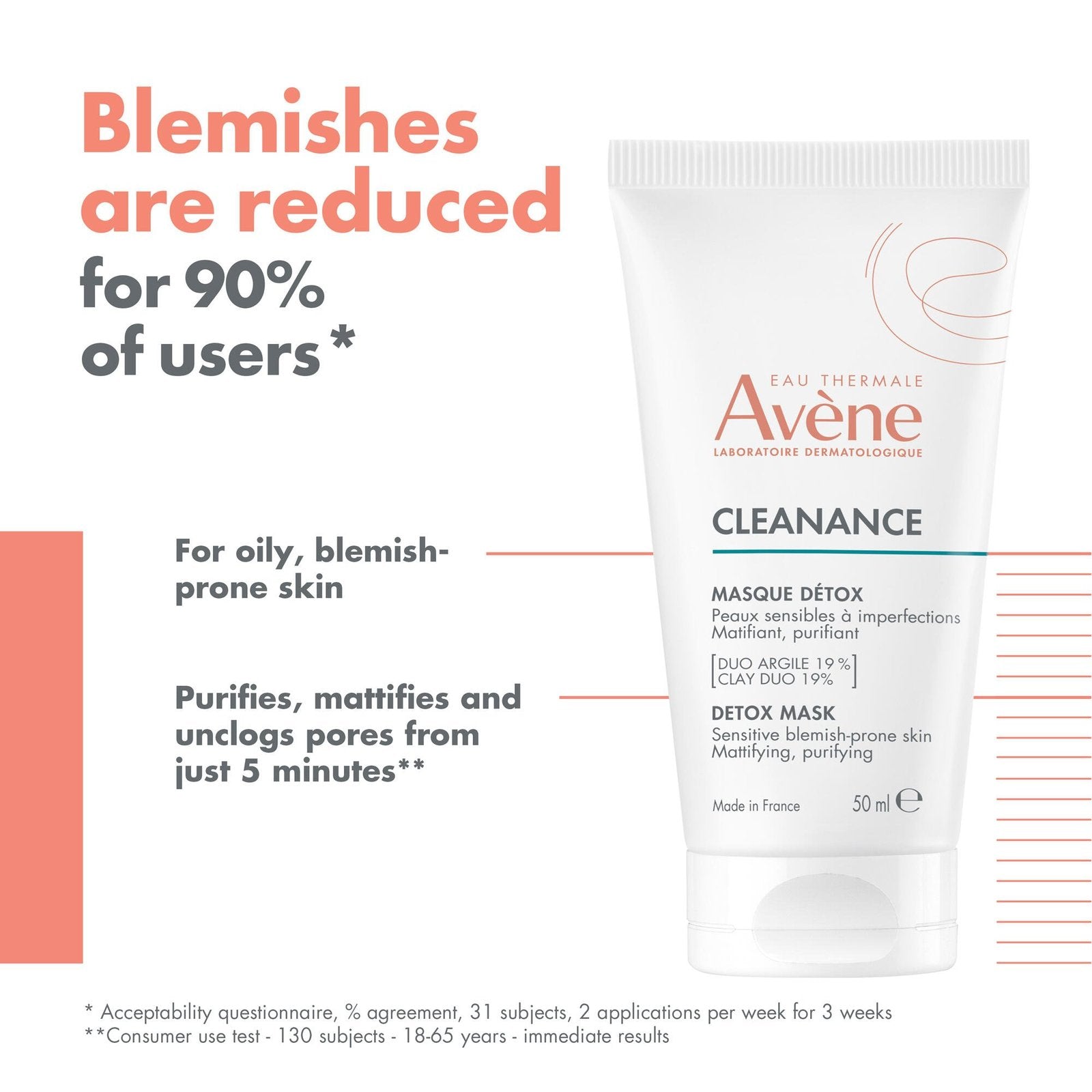 AVÈNE CLEANANCE maschera detox 50 ml