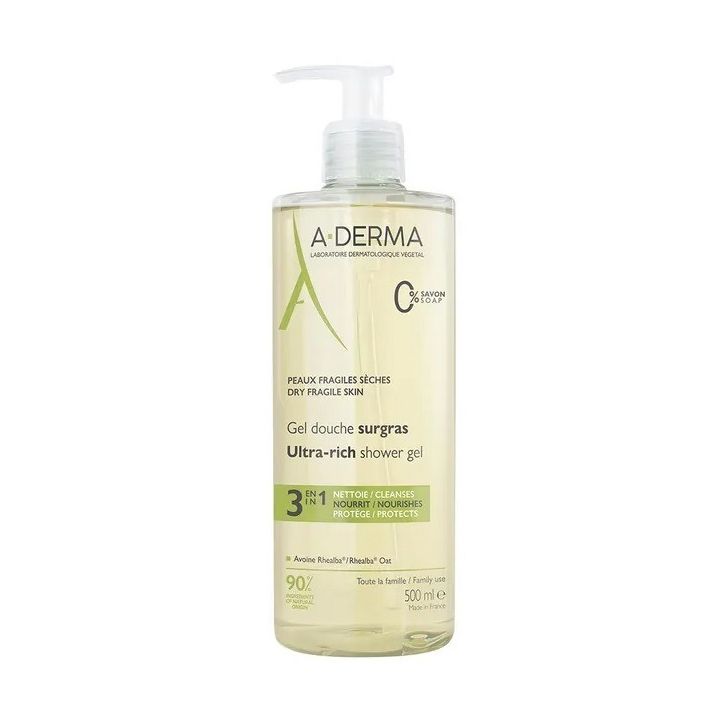 A-DERMA ESSENTIAL RANGE moisturizing shower gel 500 ml