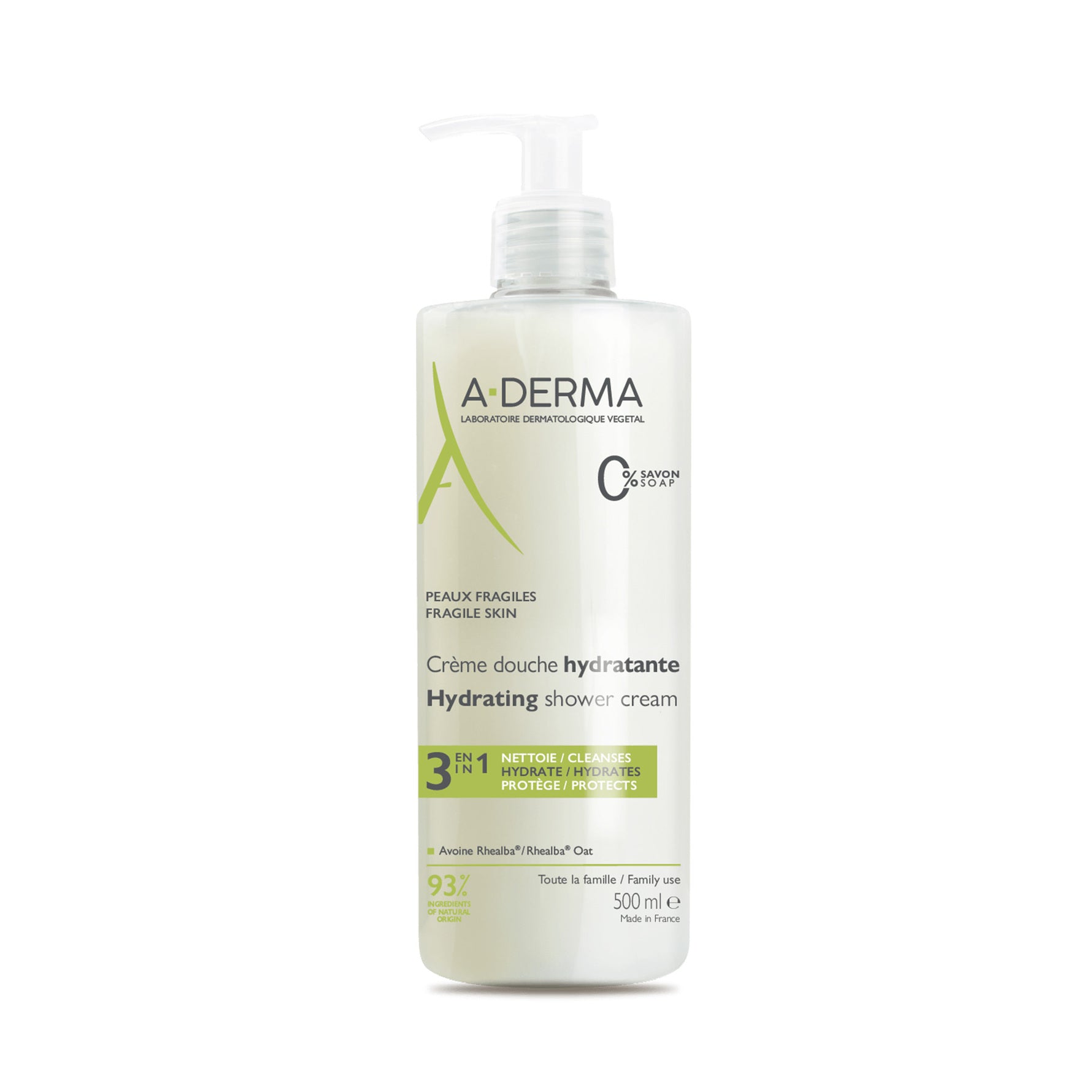 A-DERMA ESSENTIAL RANGE moisturizing shower cream 500 ml