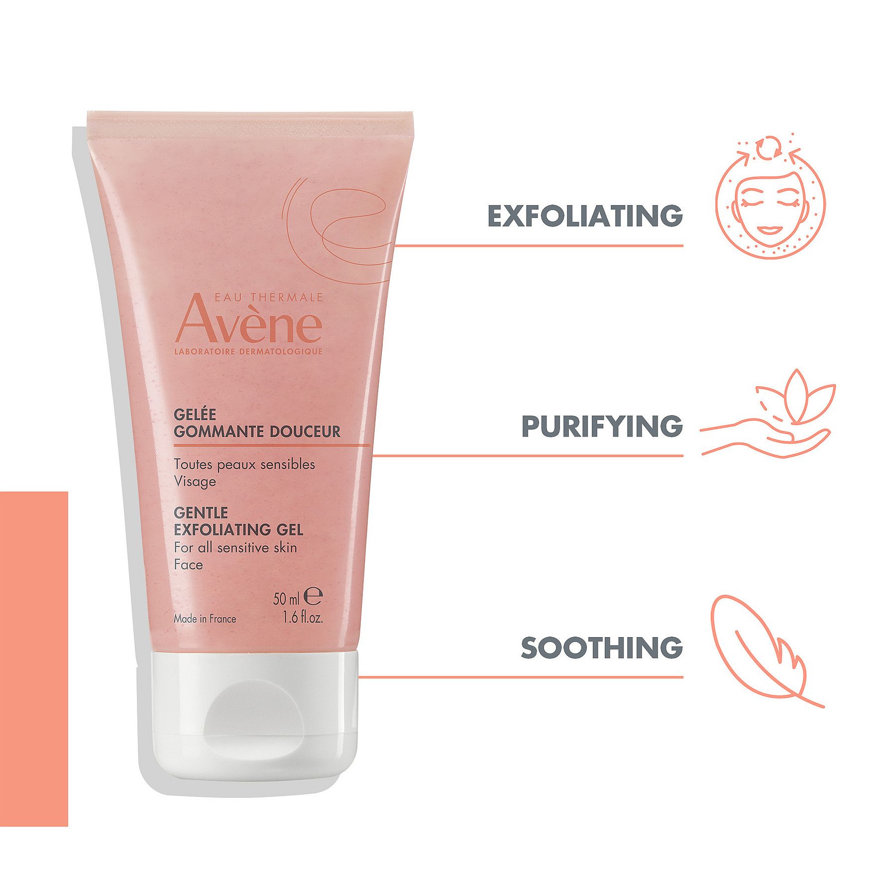 AVÈNE EAU THERMALE gommage doux purifiant 50 ml