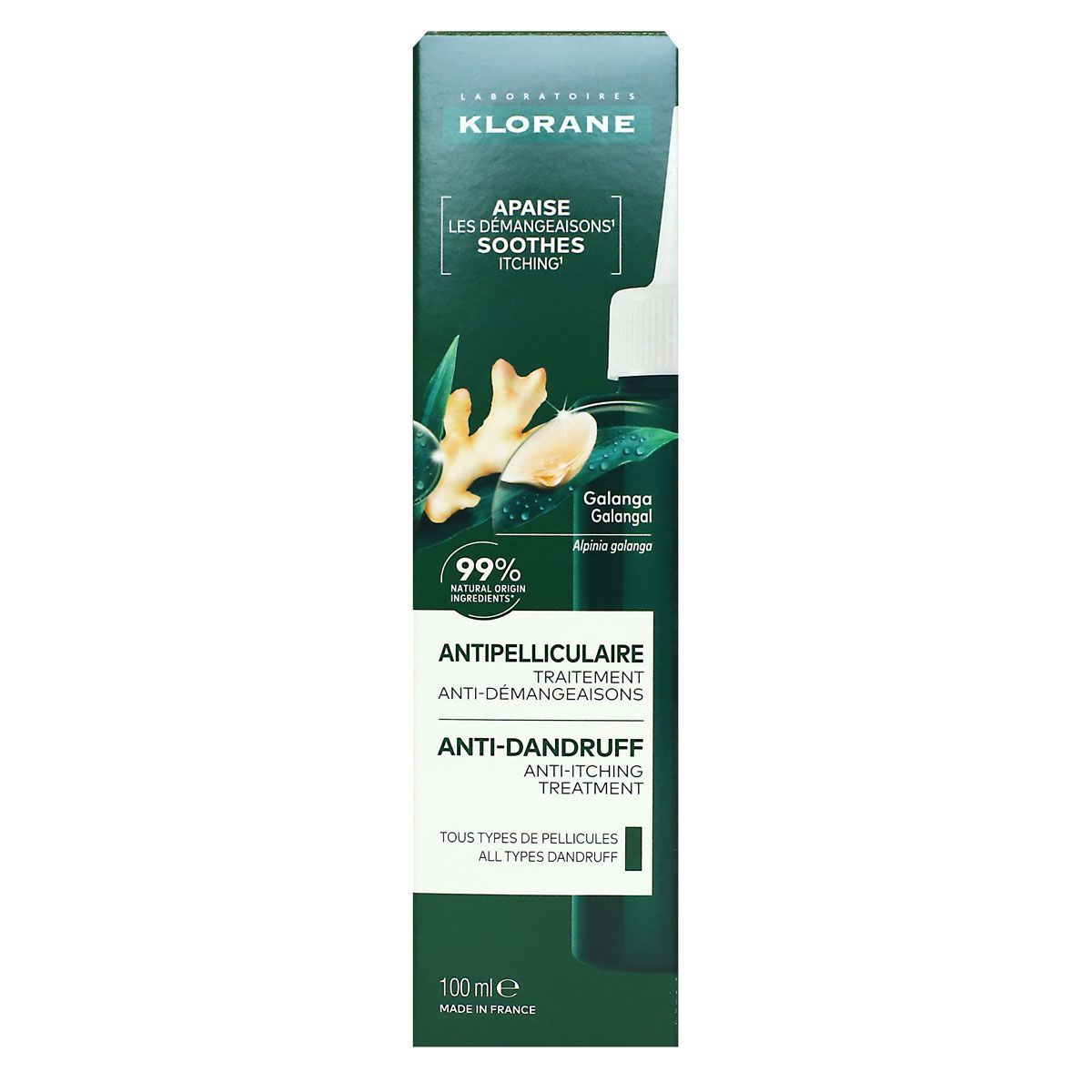 KLORANE GALANGA Trattamento anti-forfora e anti-prurito 100 ml
