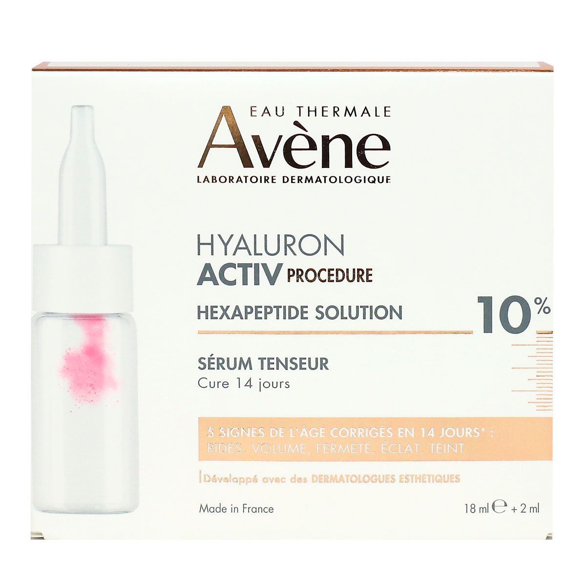 AVÈNE HYALURON ACTIV PROCEDURE HEXAPEPTIDE SOLUTION 10% tightening serum 18 ml