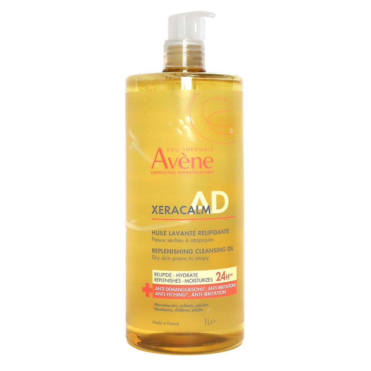 AVÈNE XERACALM AD relipidizing cleansing oil 1000 ml