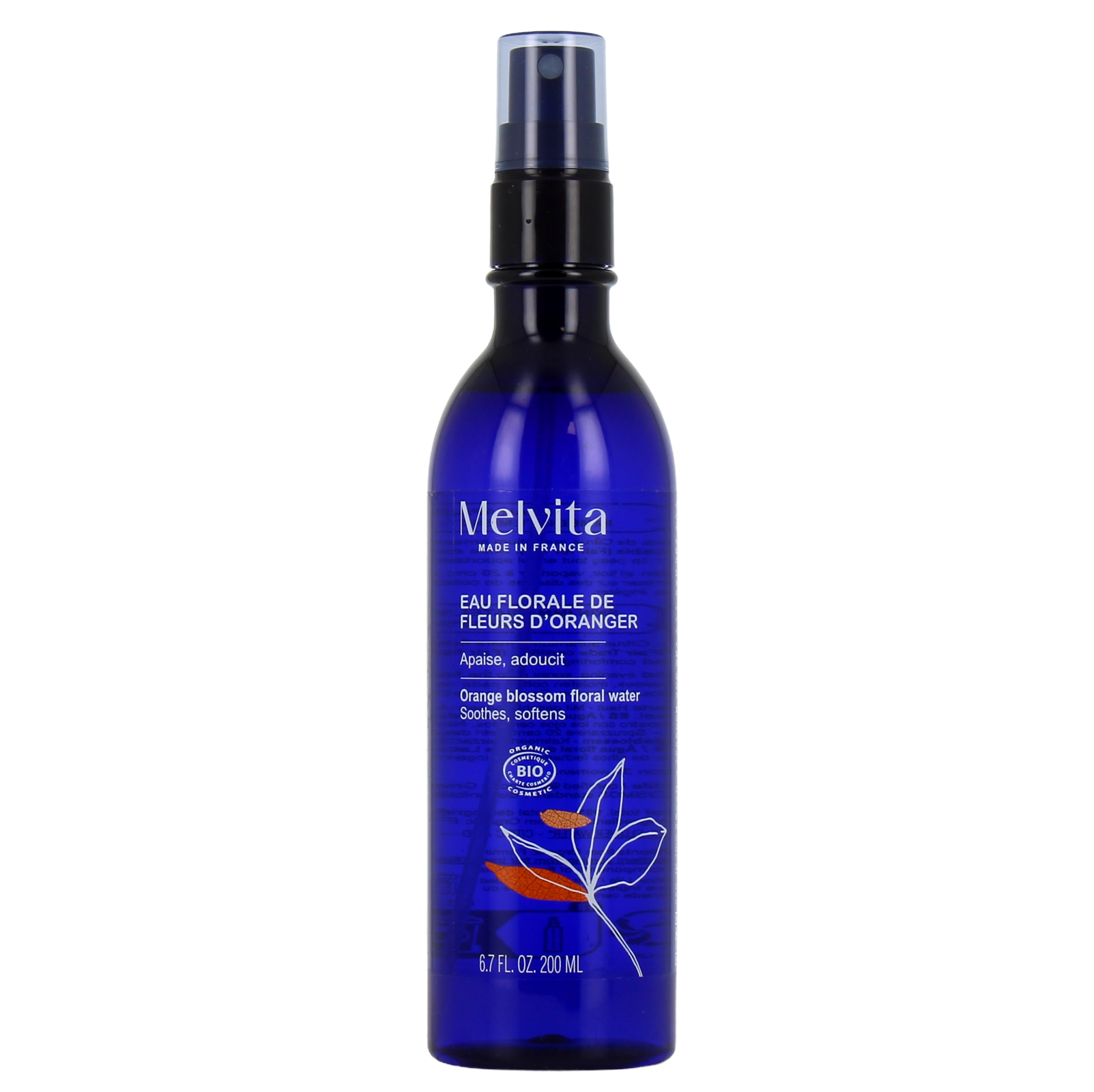 MELVITA FLORAL WATERS orange floral water - mist spray 200 ml