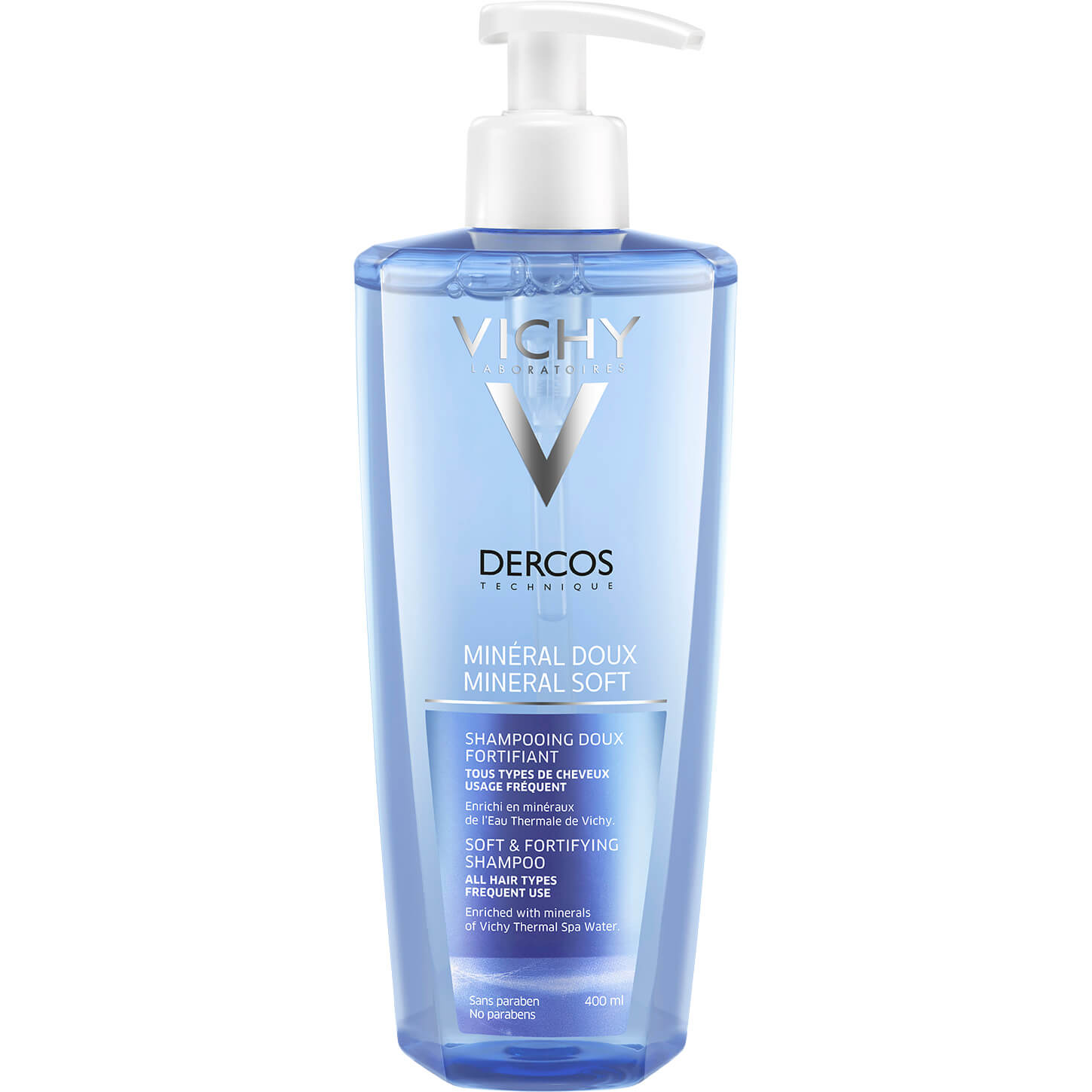 VICHY DERCOS shampooing minéral usage fréquent 400 ml