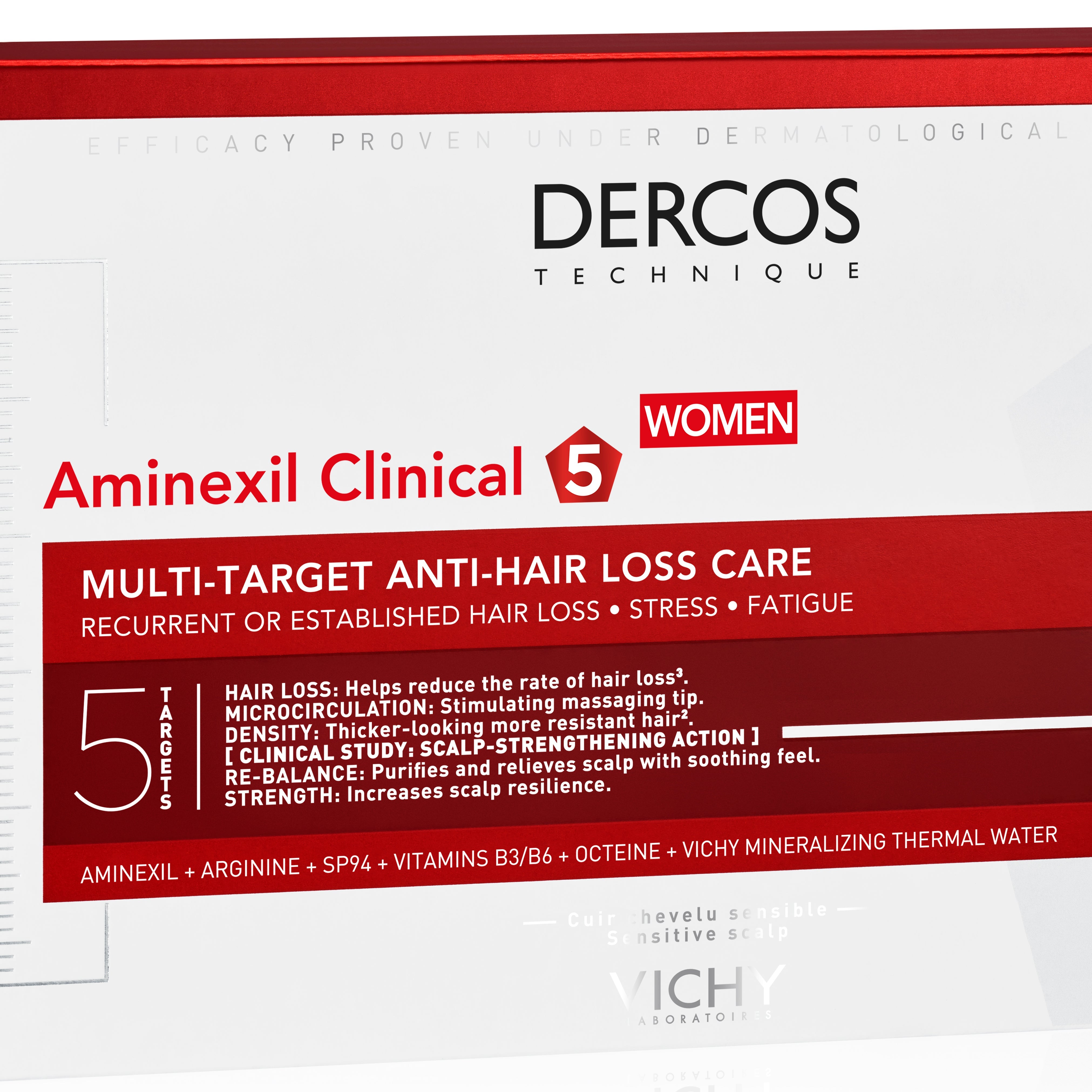VICHY DERCOS Aminexil Clinical Traitement Anti-Chute 21 x 6 ml