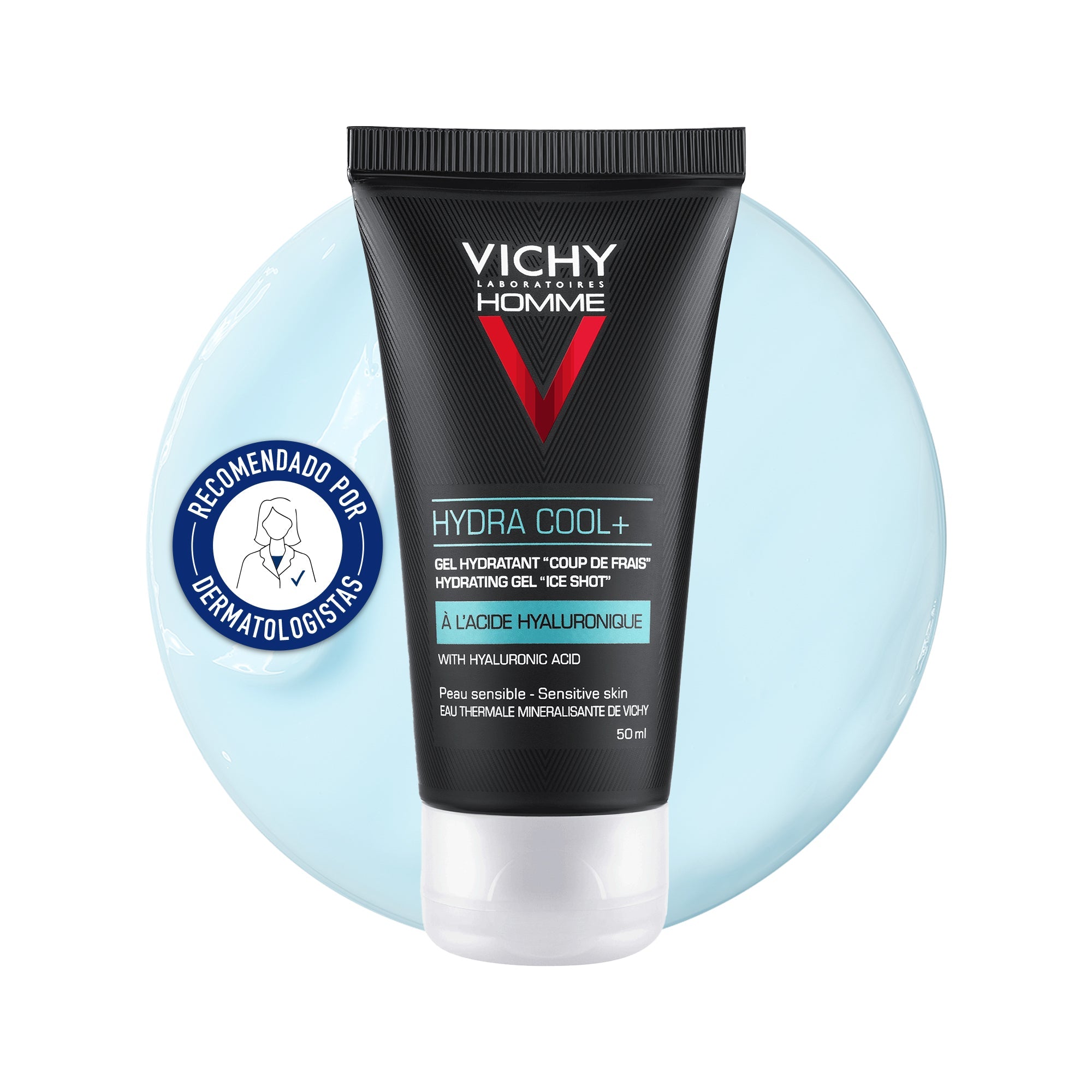 VICHY HOMME hydra cool+ gel hydratant sensitive 50 ml