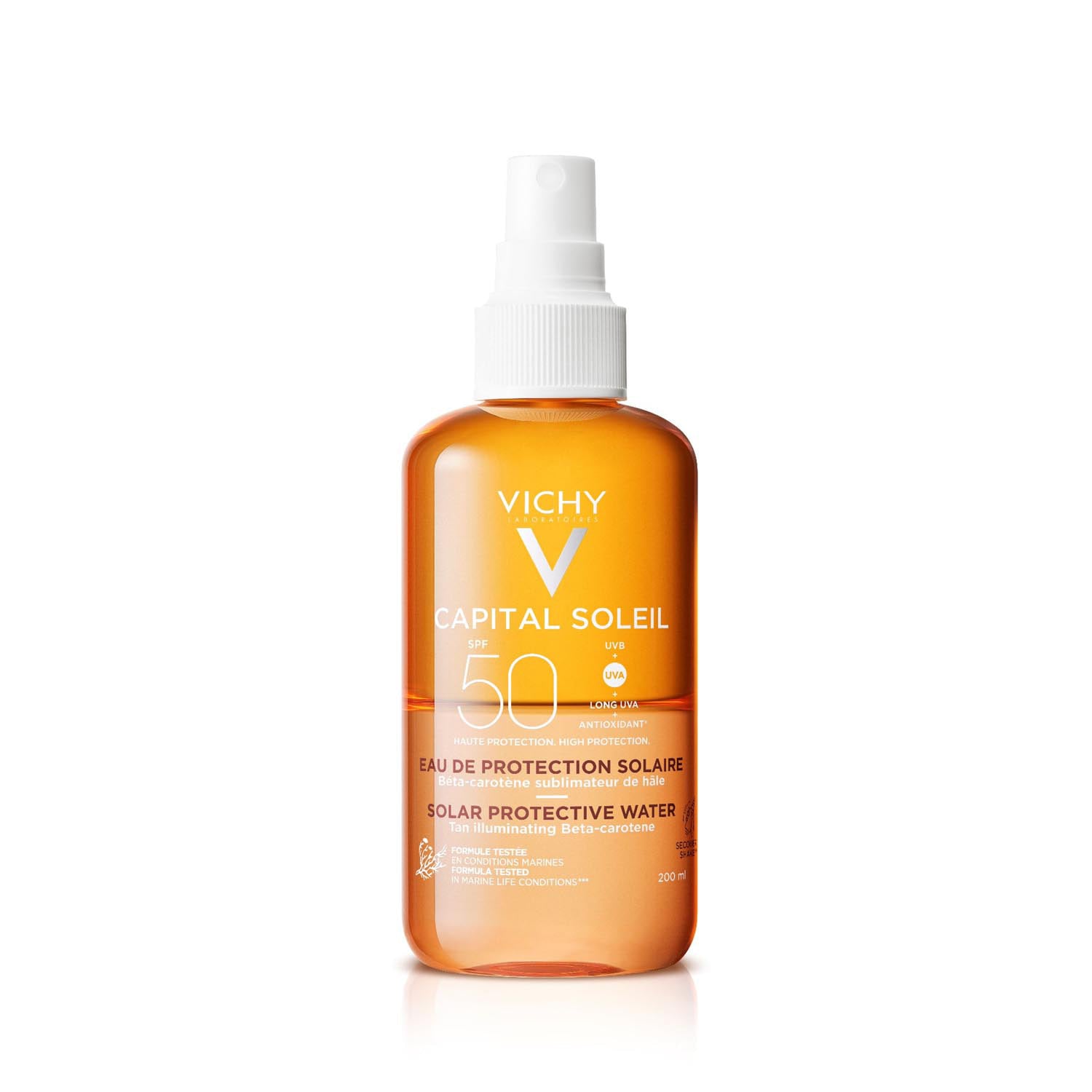 VICHY CAPITAL SOLEIL Eau Solaire Protection Invisible SPF 50 200 ml