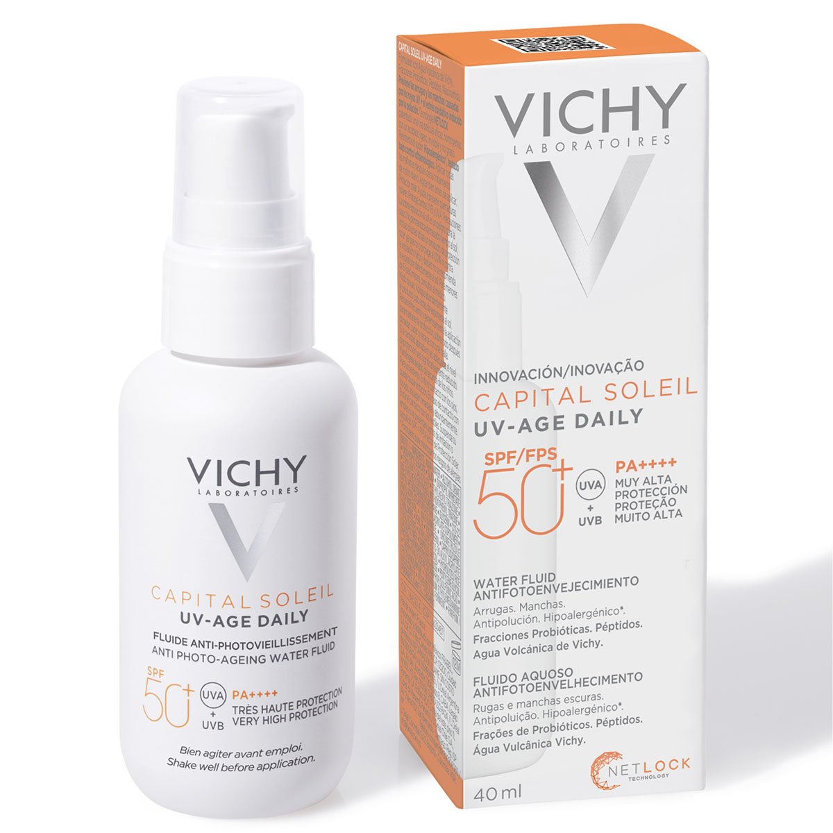 VICHY CAPITAL SOLEIL UV AGE fluide photoprotecteur quotidien SPF50+ 40 ml