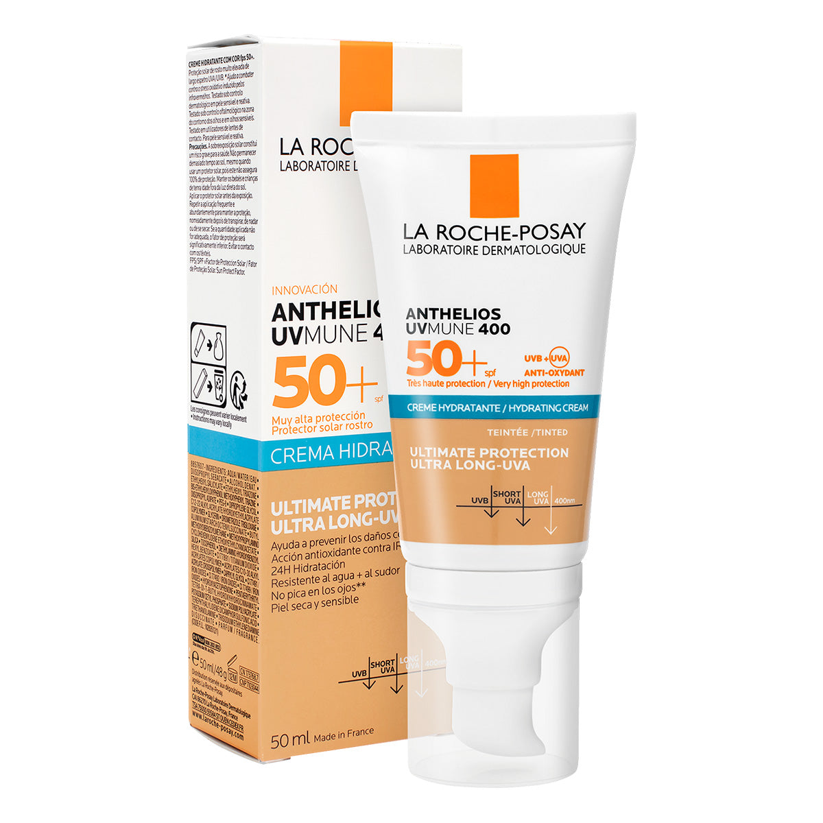 LA ROCHE POSAY ANTHELIOS UVMUNE 400 crema idratante colorata SPF50+ 50 ml