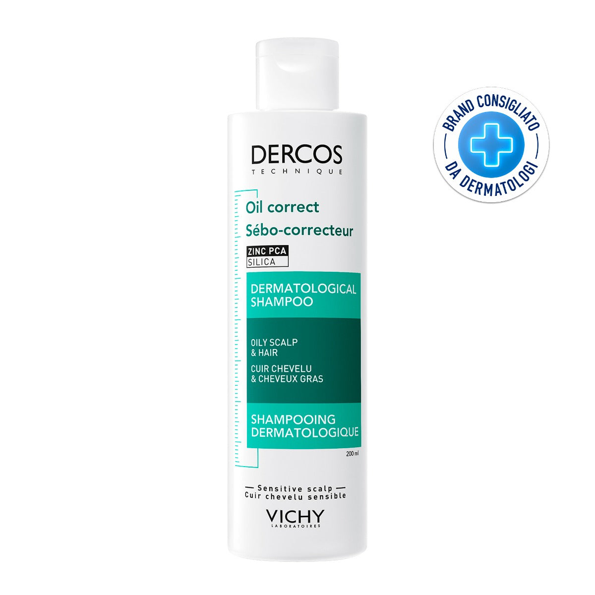 VICHY DERCOS shampoo sebo-normalizzante per capelli grassi 200 ml