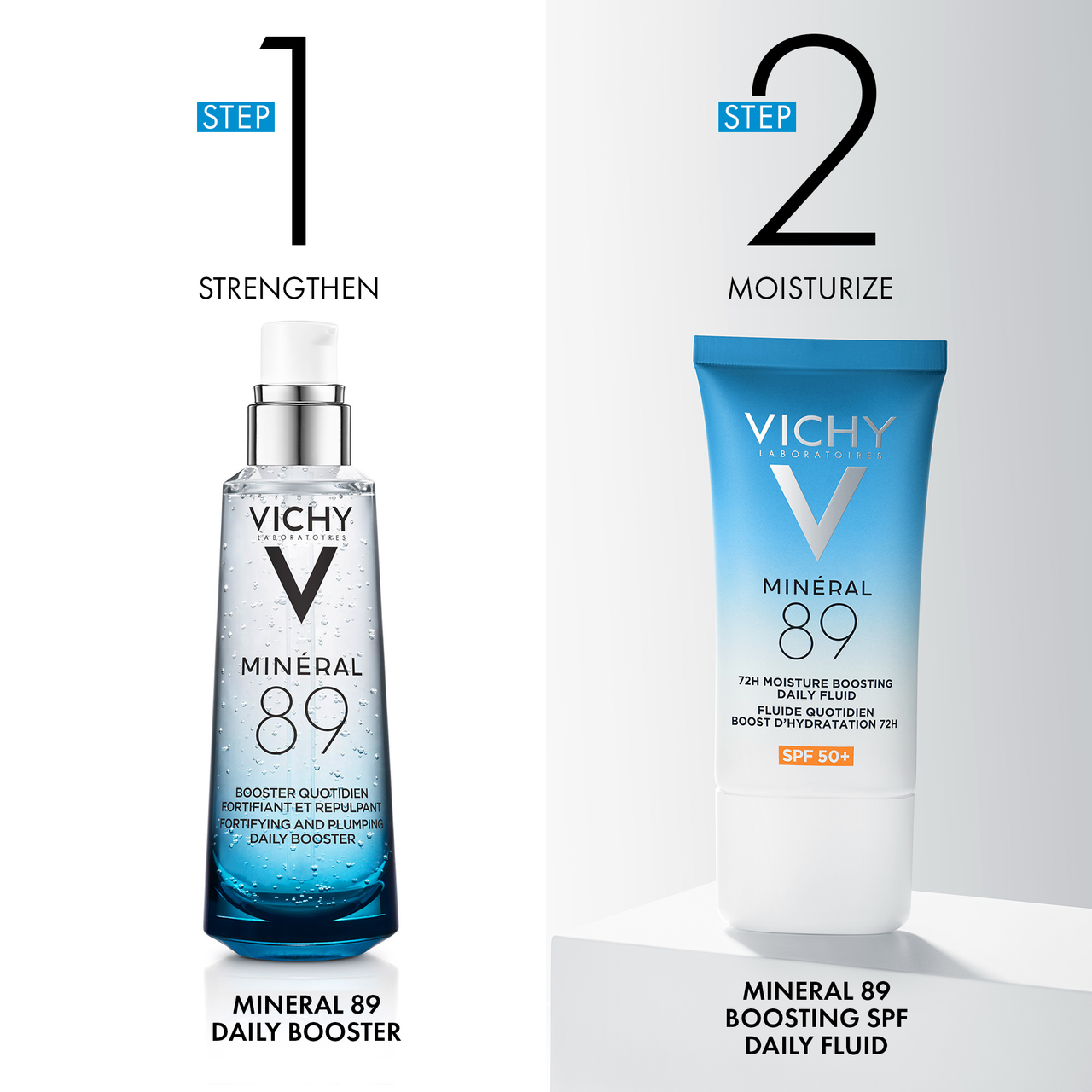 VICHY MINÉRAL 89 Fluide hydratant quotidien 72H SPF50+ 50 ml