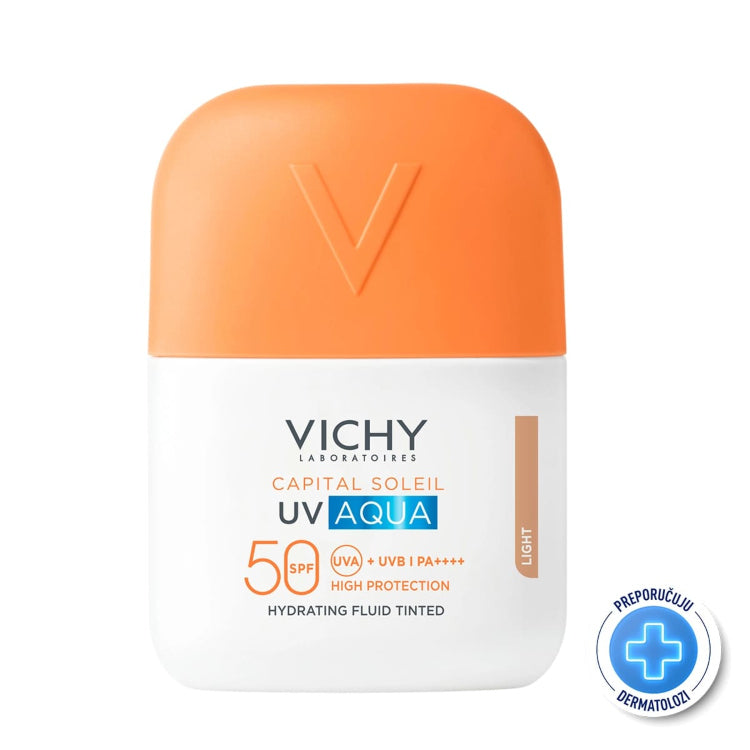 VICHY CAPITAL SOLEIL UV AQUA Fluide hydratant teinté SPF50 #Clair 50 ml