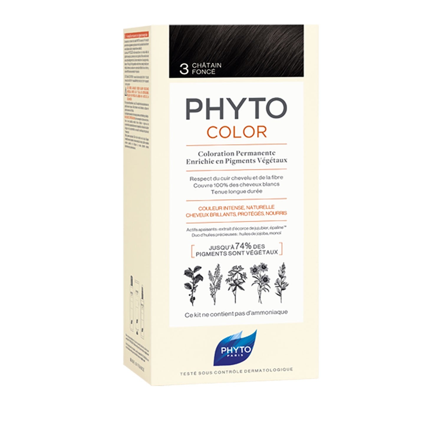 PHYTOCOLOR #3-castano scuro 4 pz
