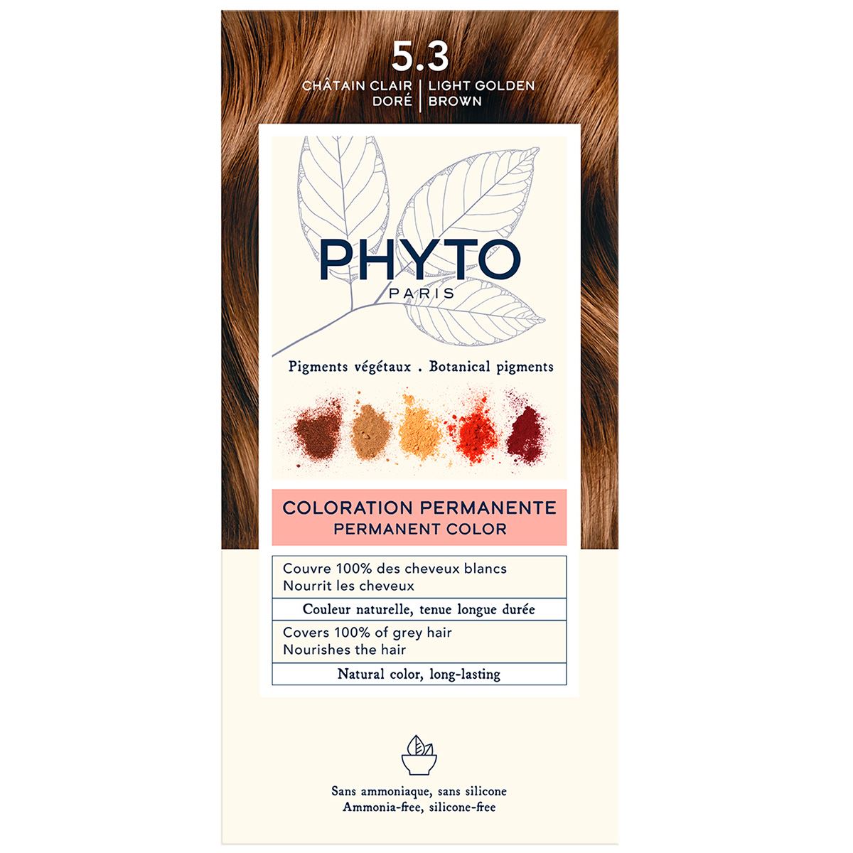 PHYTOCOLOR #5.3-castano chiaro dorato 4 pz