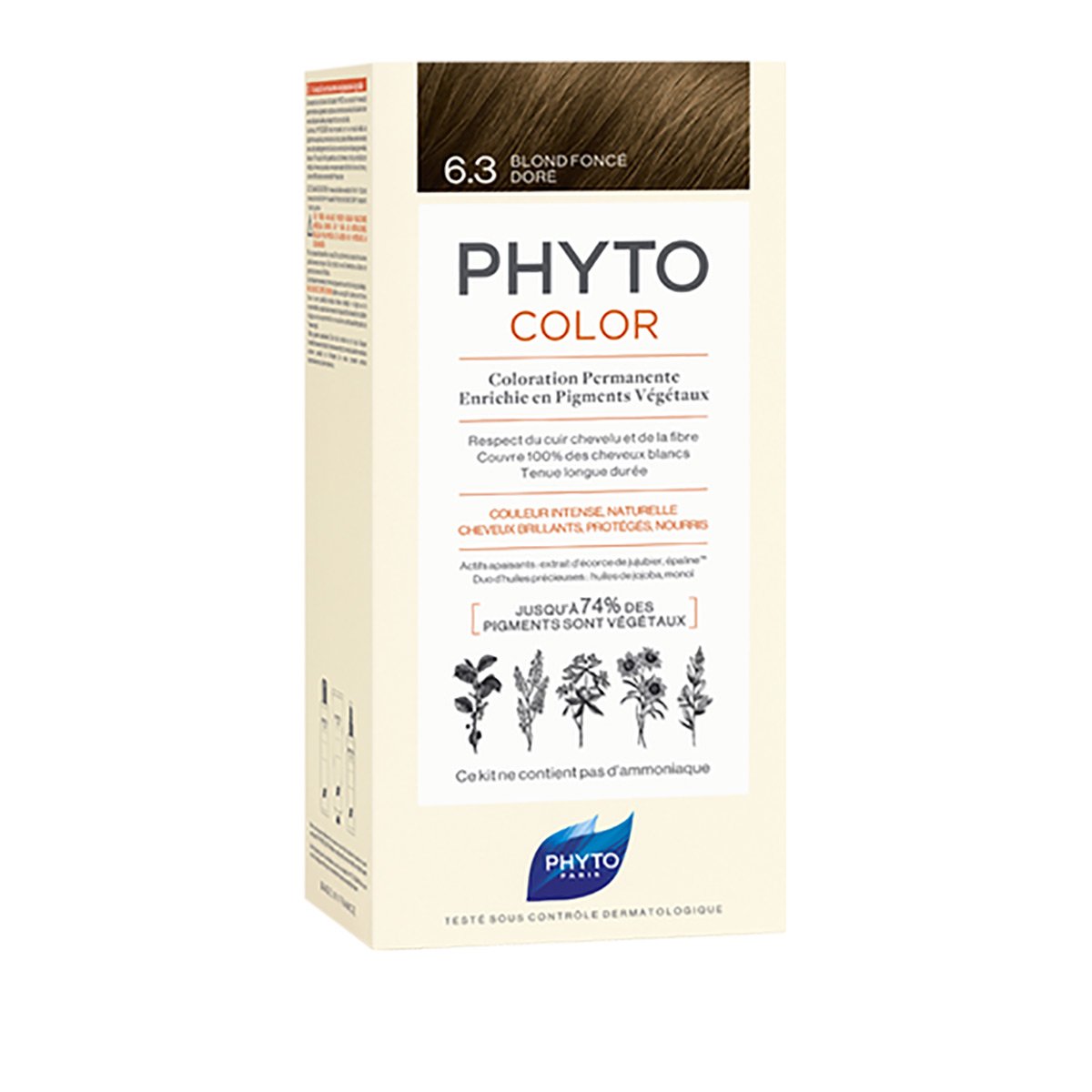 PHYTOCOLOR #6.3-biondo scuro dorato 4 u