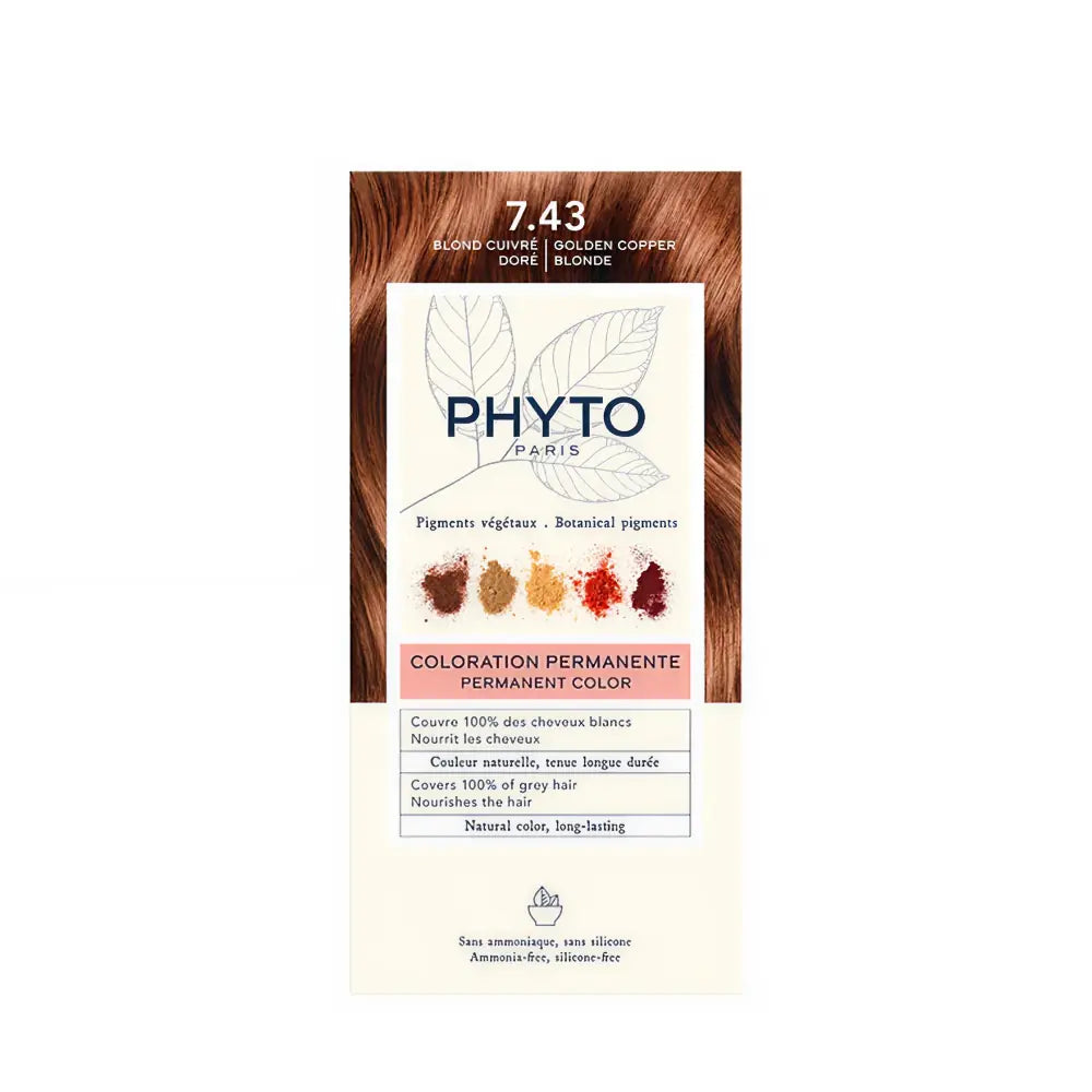 PHYTOCOLOR #7.43-biondo dorato ramato 4 u