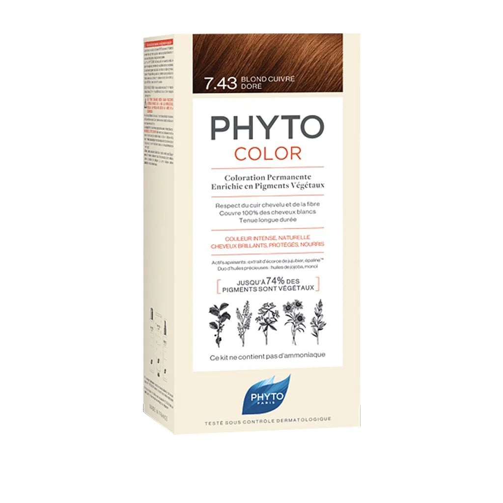 PHYTOCOLOR #7.43-biondo dorato ramato 4 u