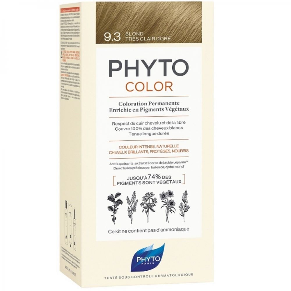 PHYTOCOLOR #9.3-biondo chiarissimo dorato 4 u