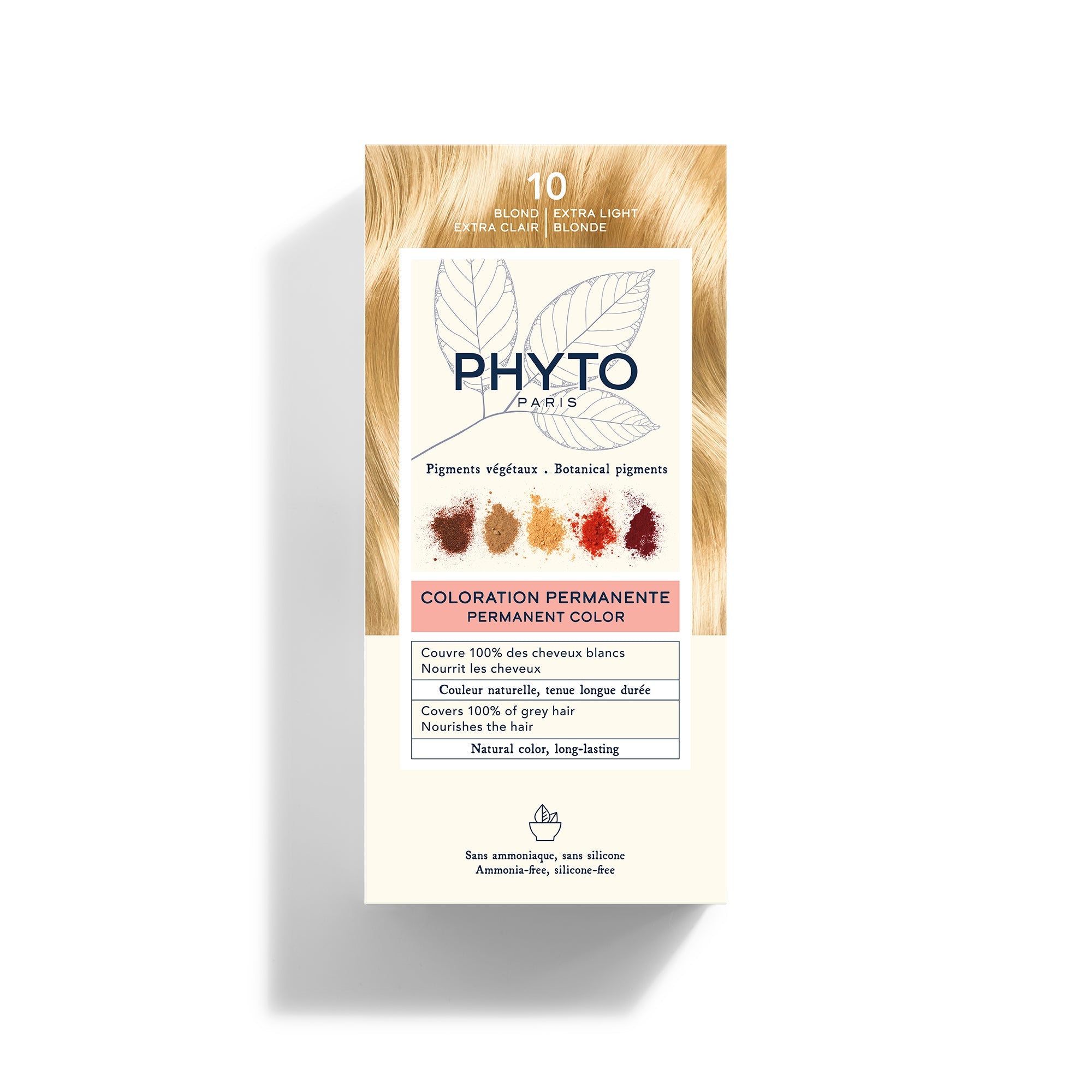 PHYTOCOLOR #10-biondo chiarissimo 4 pz