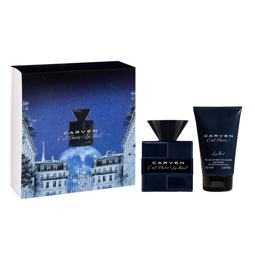 CARVEN C'EST PARIS LA NUIT FOR MEN COFANETTO 2 pz