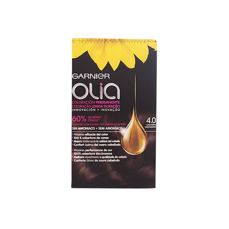 GARNIER OLIA colorazione permanente senza ammoniaca #4.0-castano 1 pz