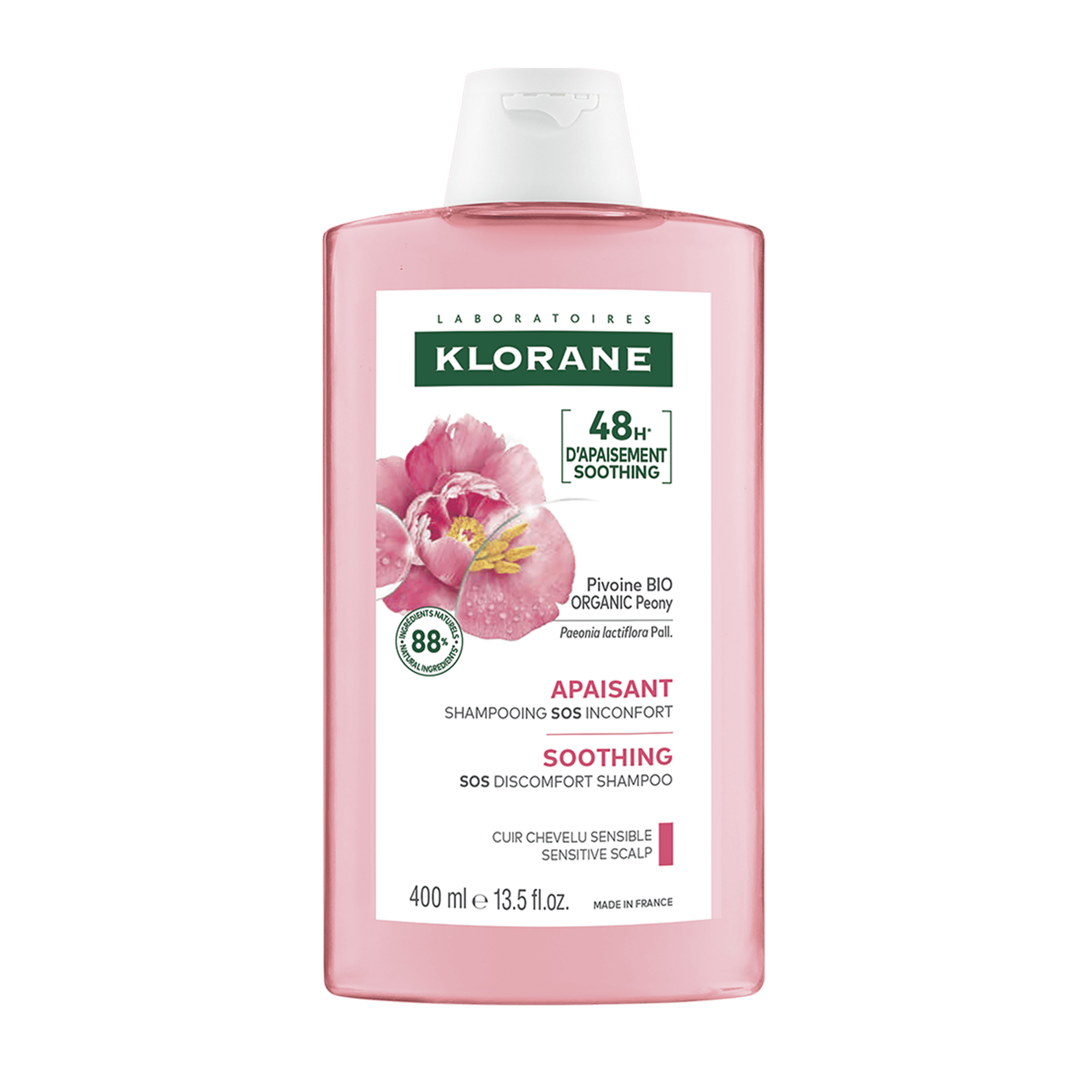 KLORANE ALLA PEONIA BIO shampoo lenitivo 400 ml