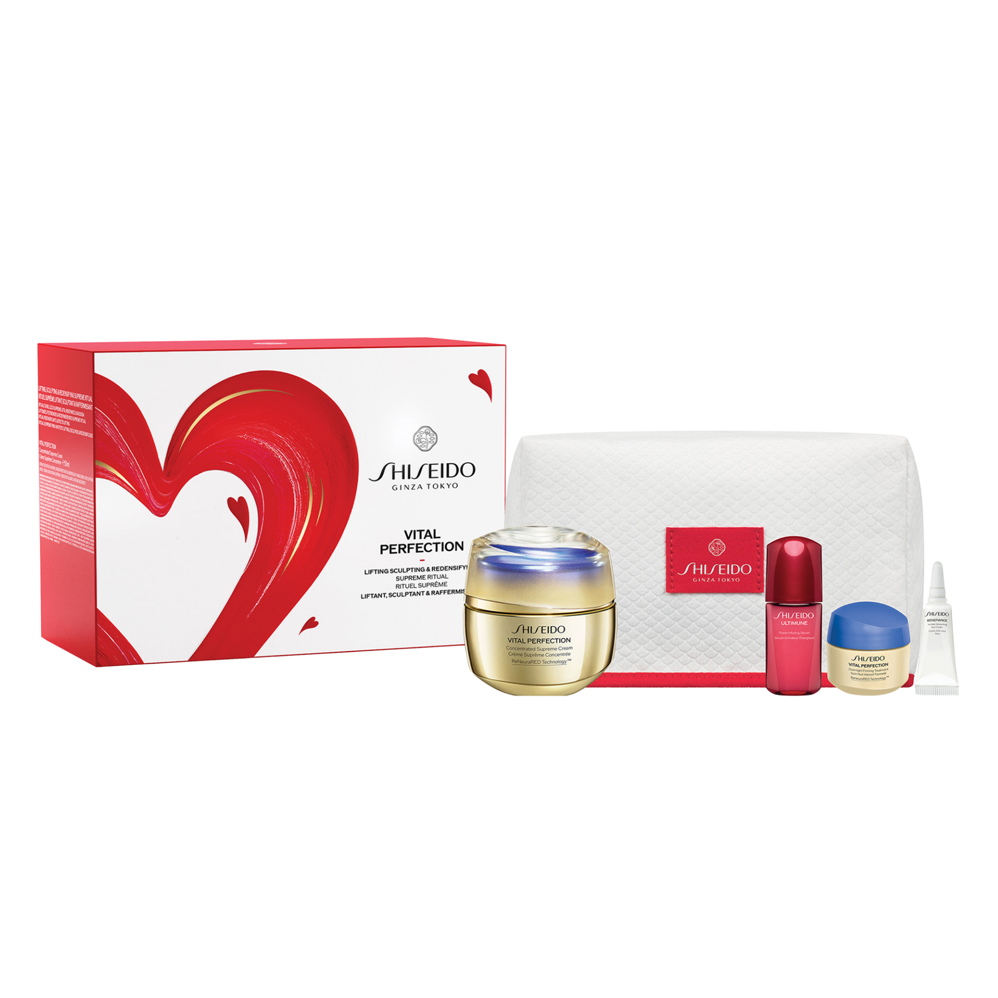 SHISEIDO VITAL PERFECTION SUPREME CONCENTRATED CREAM 5-PIECE SET