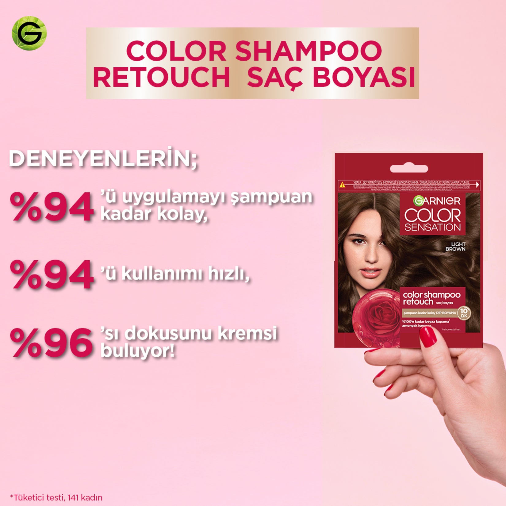 GARNIER COLOR SENSATION coloration ton sur ton shampooing #4.0-châtain 1 u