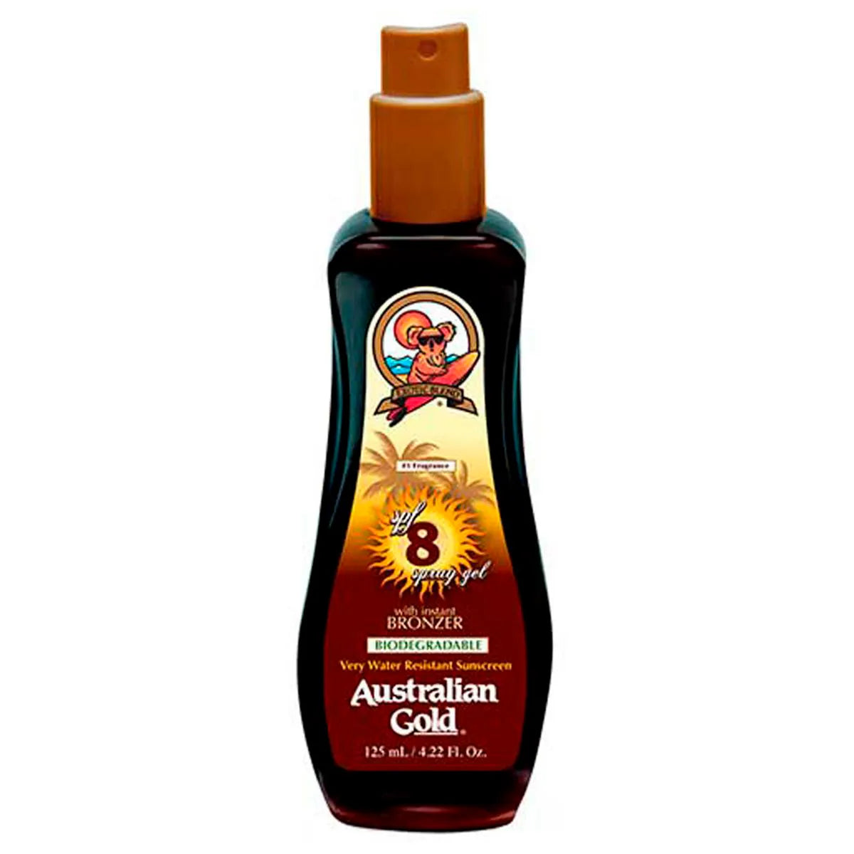AUSTRALIAN GOLD SUNSCREEN SPF50 spray gel with instant bronzer 237 ml