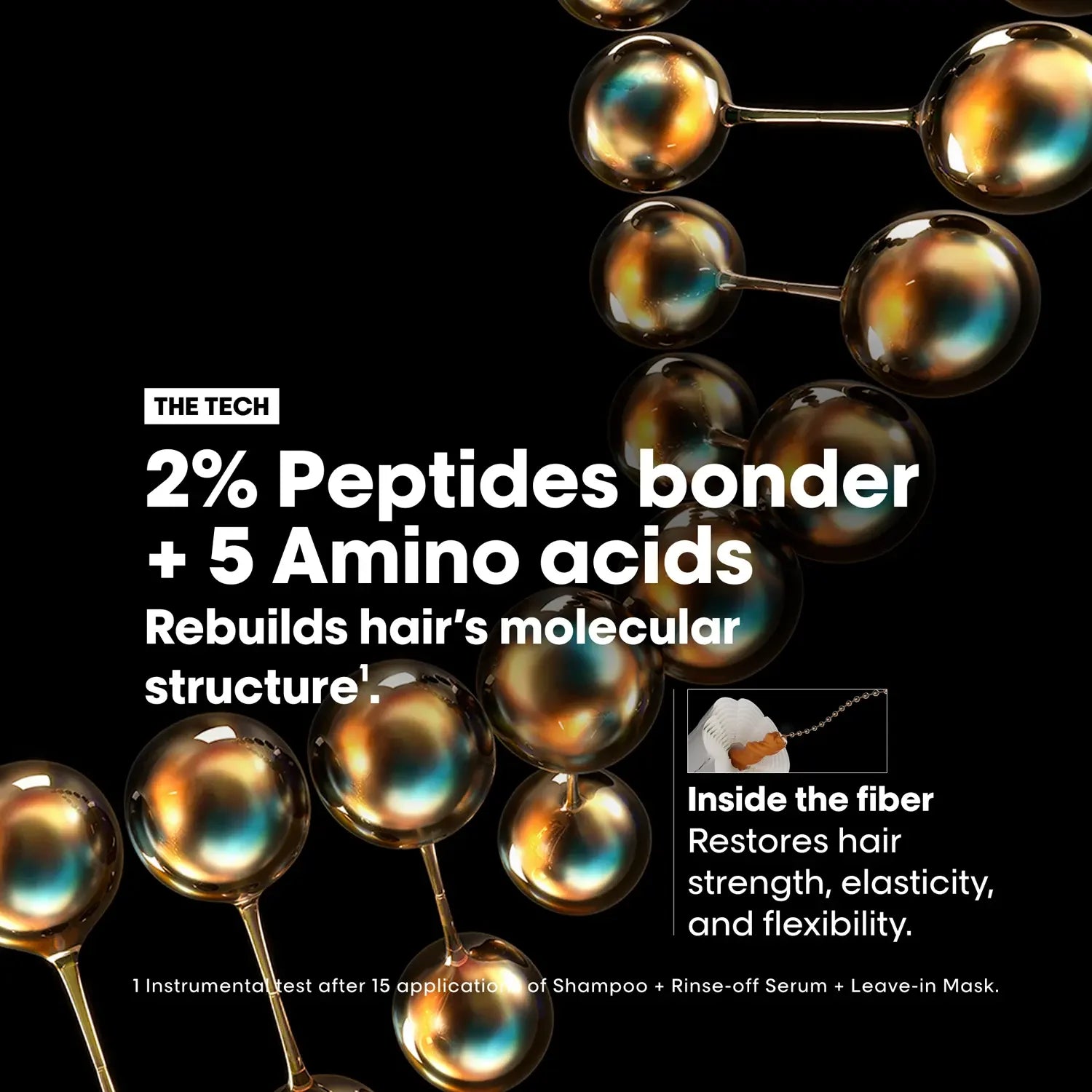 L'ORÉAL PROFESSIONNEL PARIS ABSOLUT REPAIR MOLECULAR shampoo professionale senza solfati per capelli danneggiati 300 ml