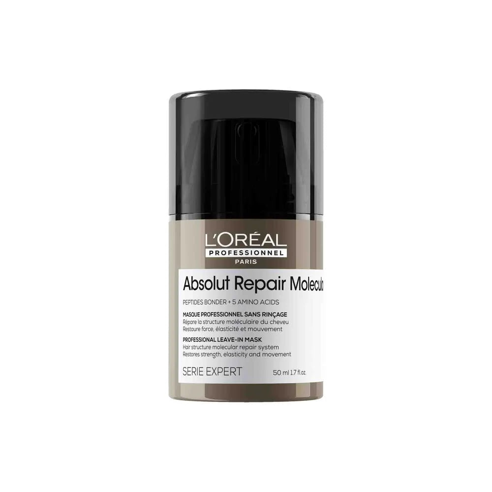 L'ORÉAL PROFESSIONNEL PARIS ABSOLUT REPAIR MOLECULAR masque réparateur professionnel sans rinçage pour cheveux abîmés 50 ml