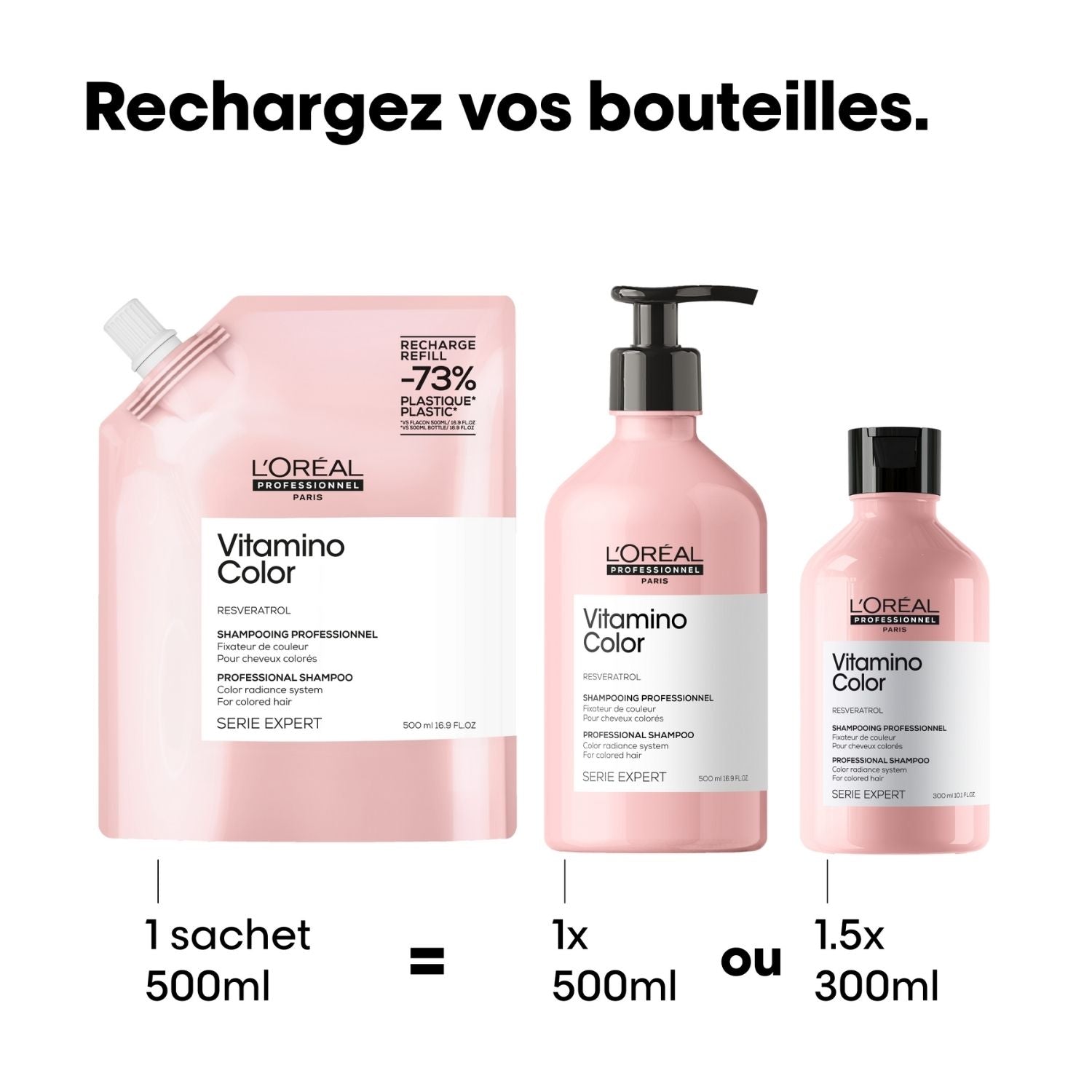 L'ORÉAL PROFESSIONNEL PARIS VITAMINO COLOR shampoo ricarica 500 ml