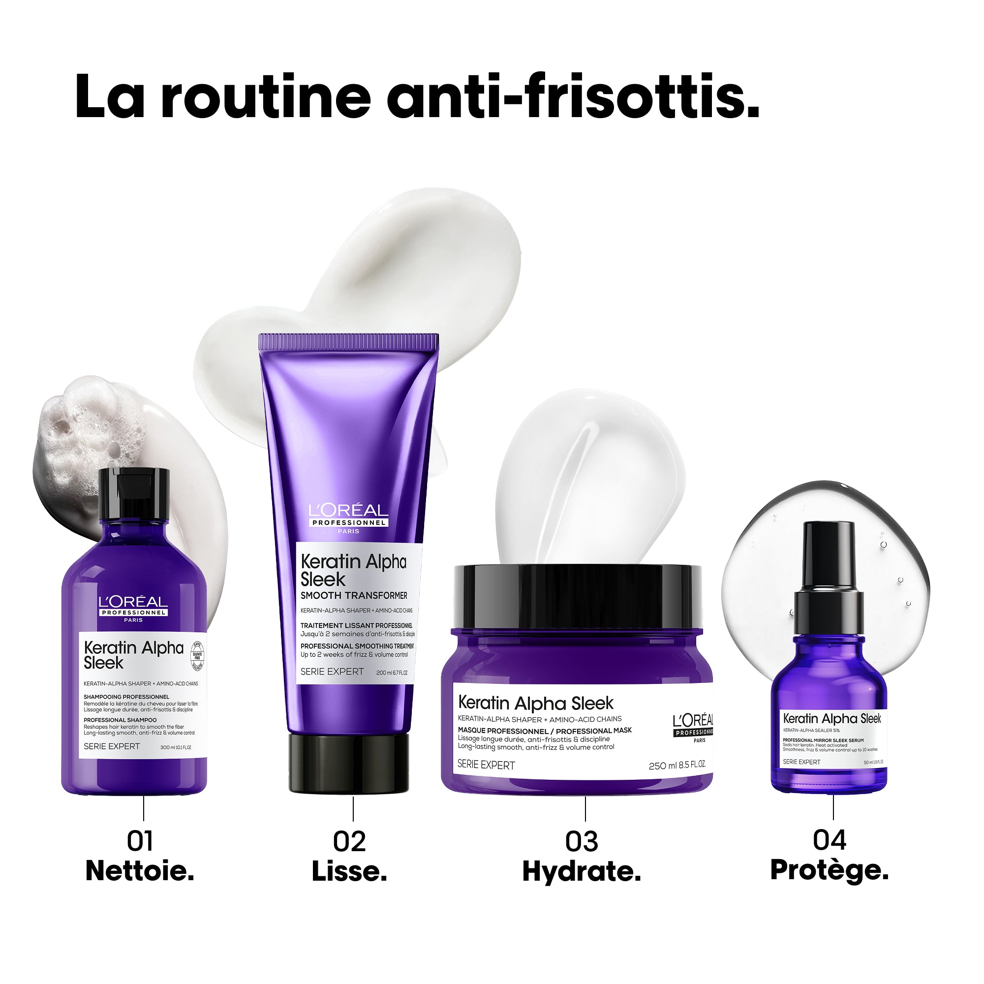 L'ORÉAL PROFESSIONNEL PARIS KERATIN ALPHA SLEEK maschera 250 ml