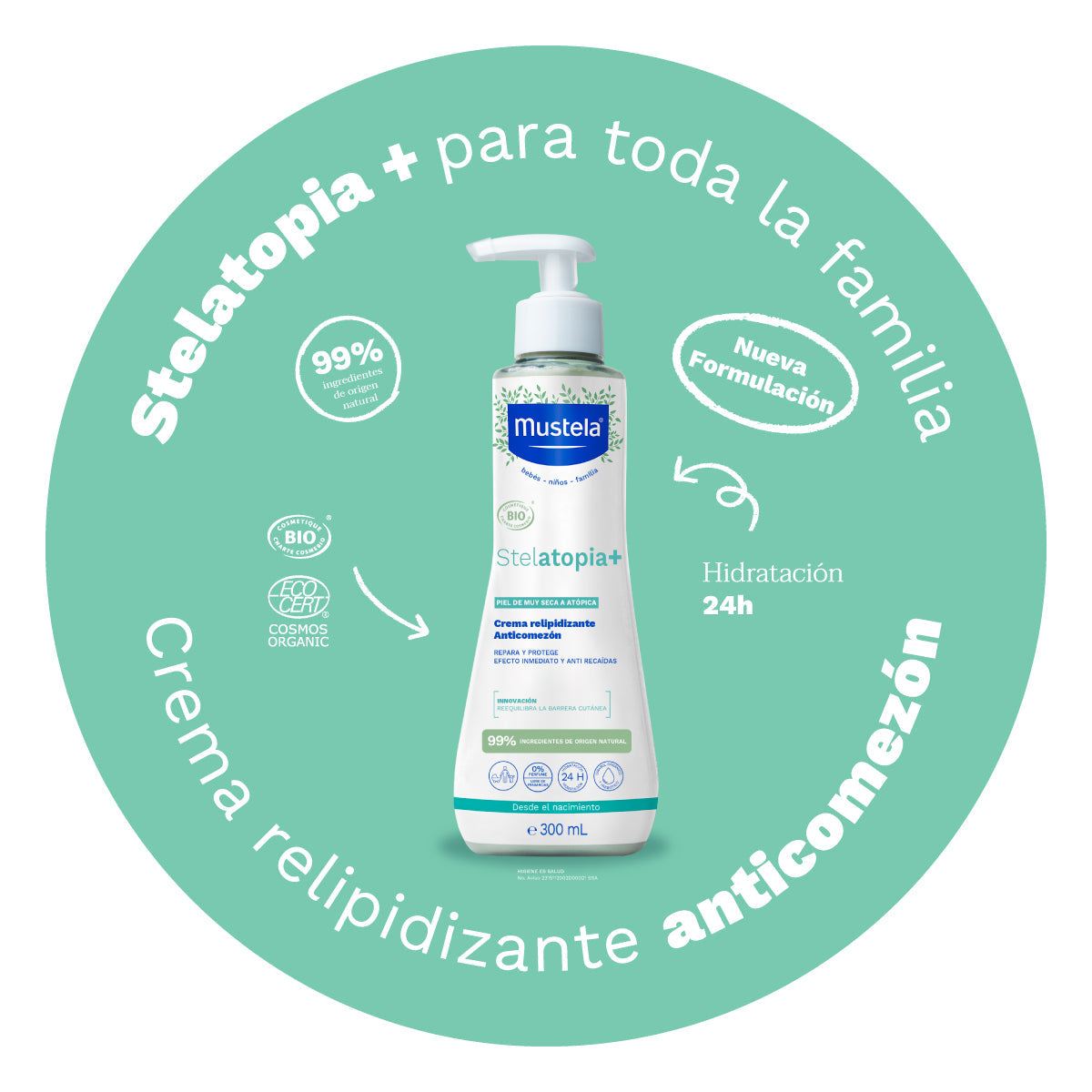 MUSTELA STELATOPIA+ BIO crema relipidizzante 300 ml