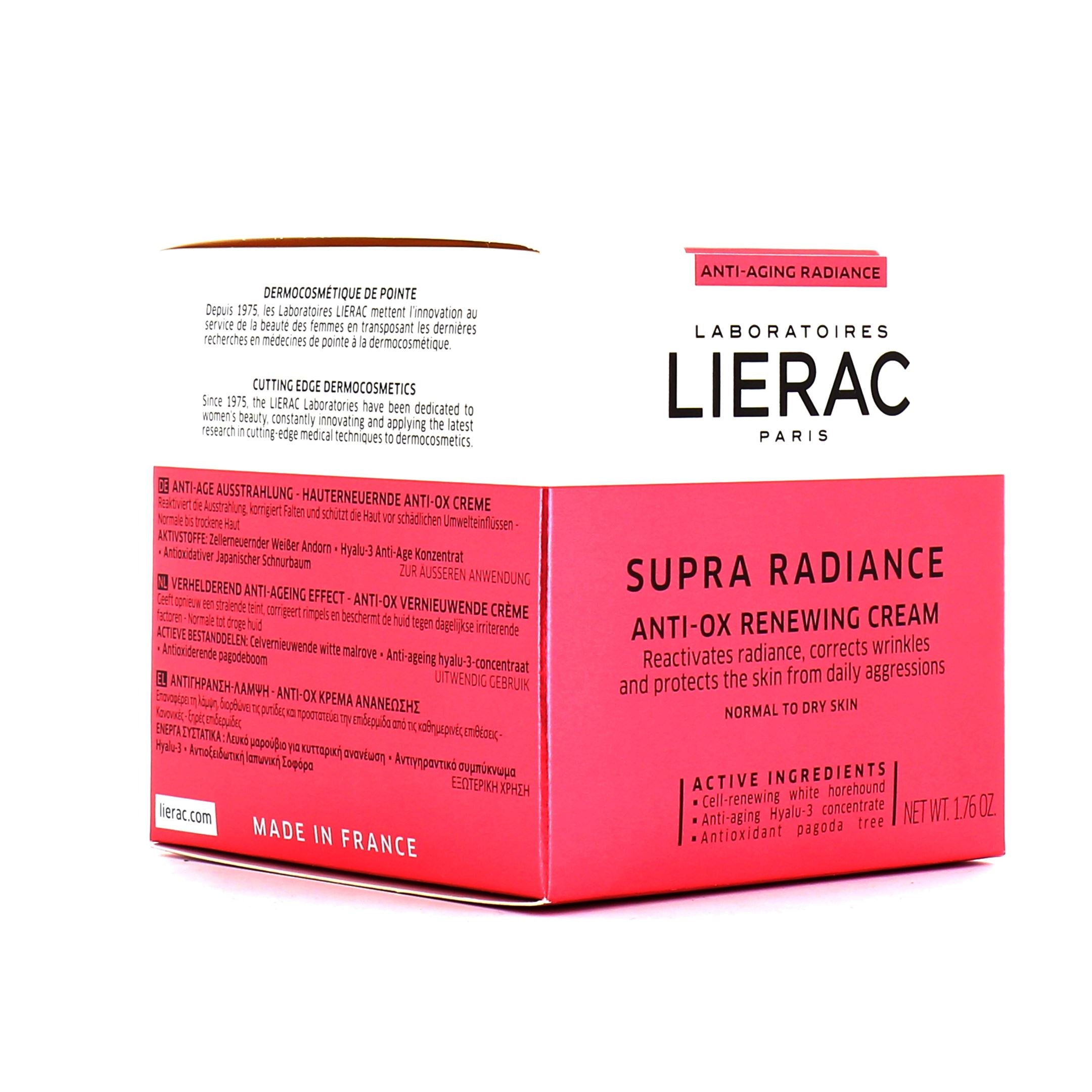 LIERAC SUPRA-RADIANCE crema rinnovatrice anti-ossidante 50 ml